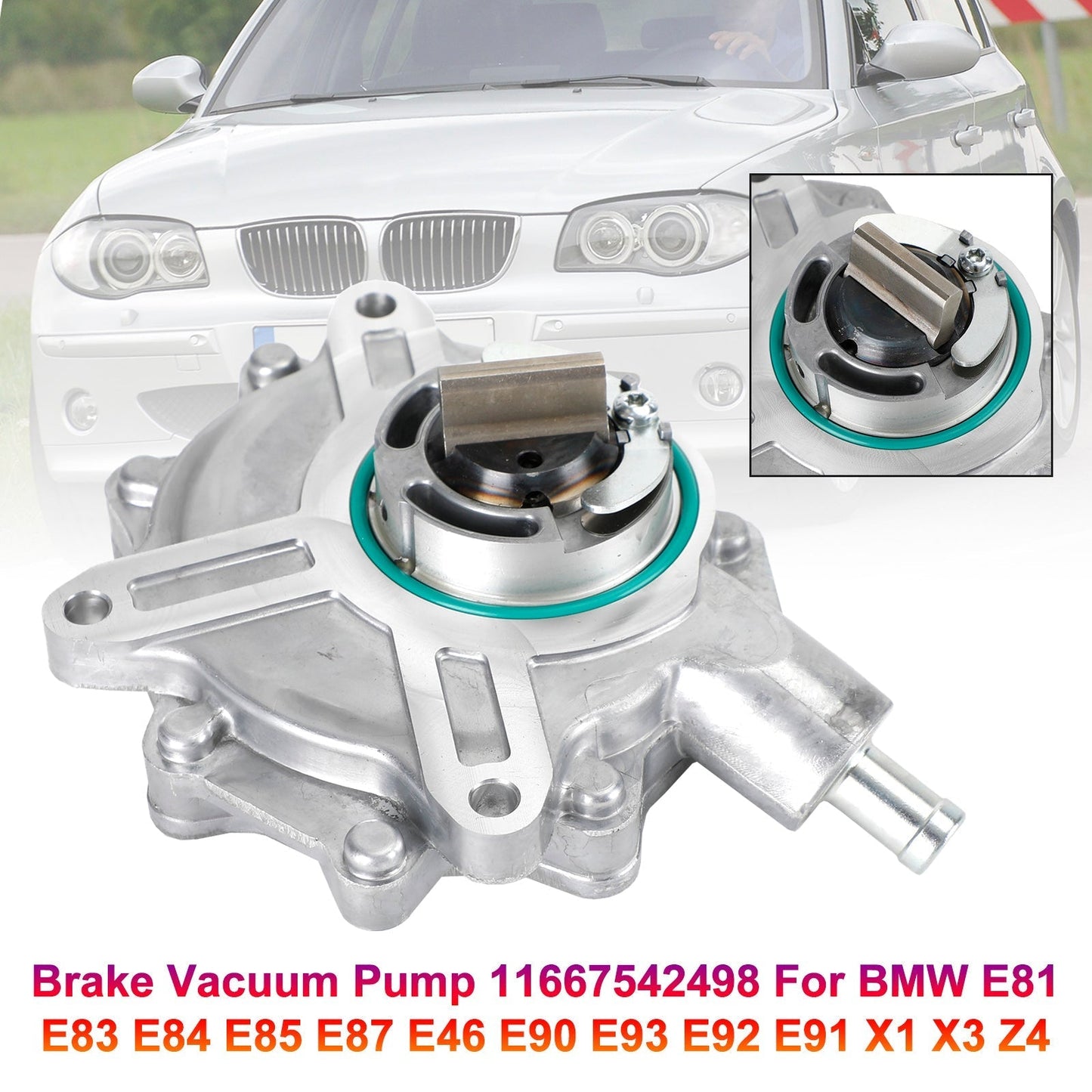 Brake Vacuum Pump 11667542498 11667502656 For For BMW E81 E83 E84 E85 E87 E46 E90 E93 E92 E91