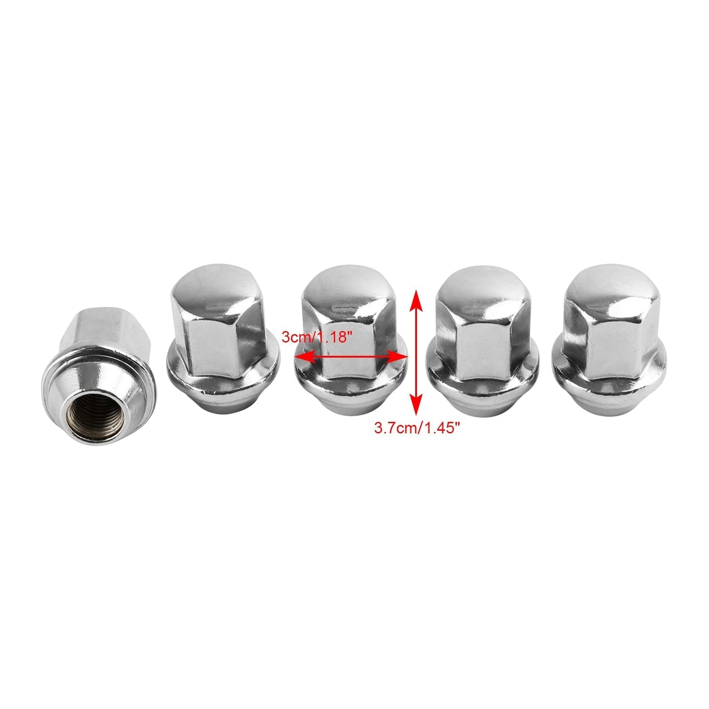 2012-2018 For Dodge Durango Ram 1500 5PCS Lug Nuts 14x1.5 06509422AA 6509422AA