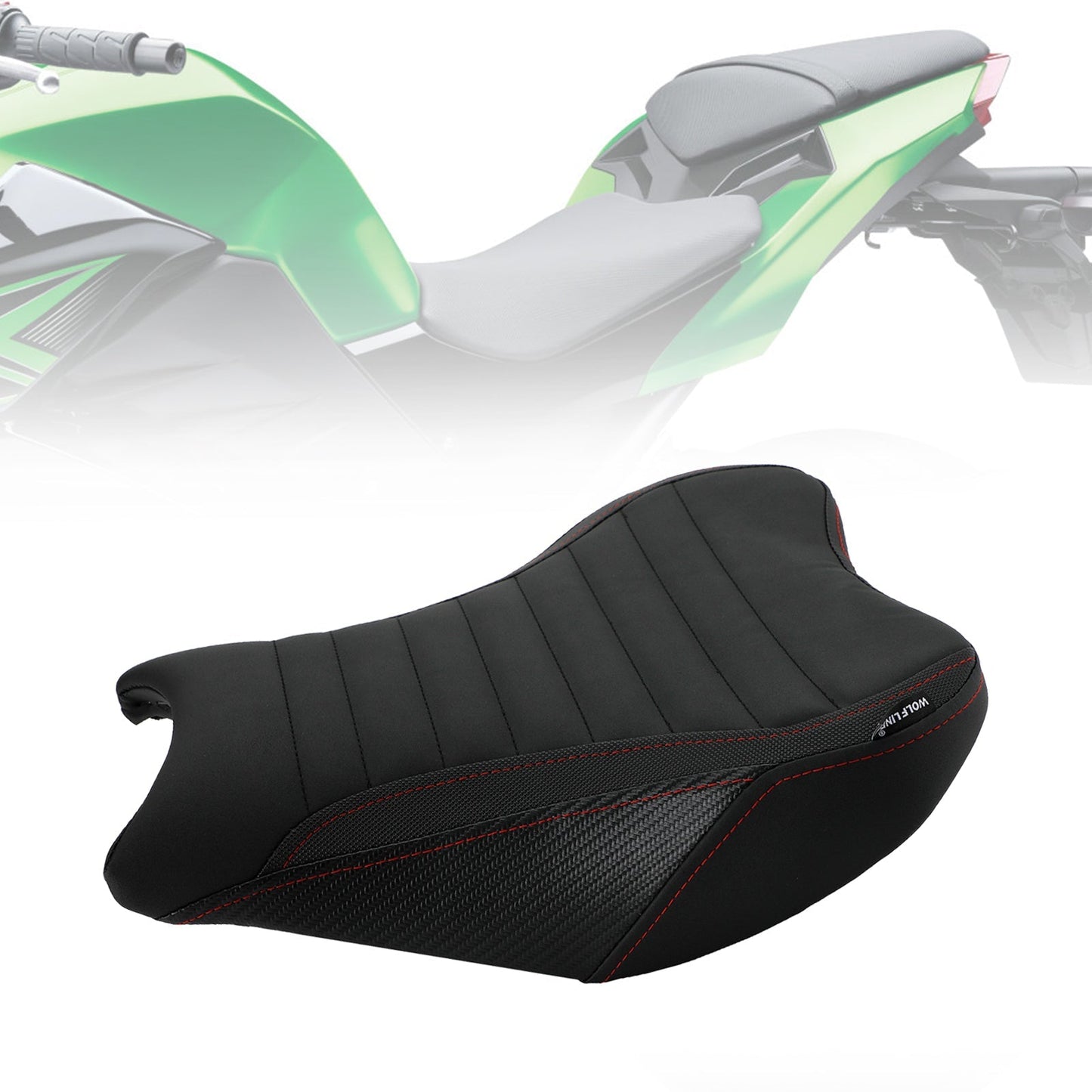Remplacer le siège conducteur avant et arrière pour Kawasaki Ninja Z900 17-22 18 19 Vert
