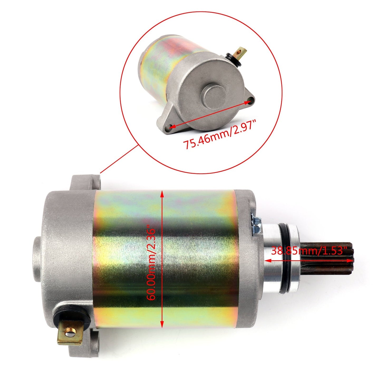Arranque de motor para Suzuki AN125 VECSTAR (CF42A) AN150 VECSTAR (CG41A) 1995-2000