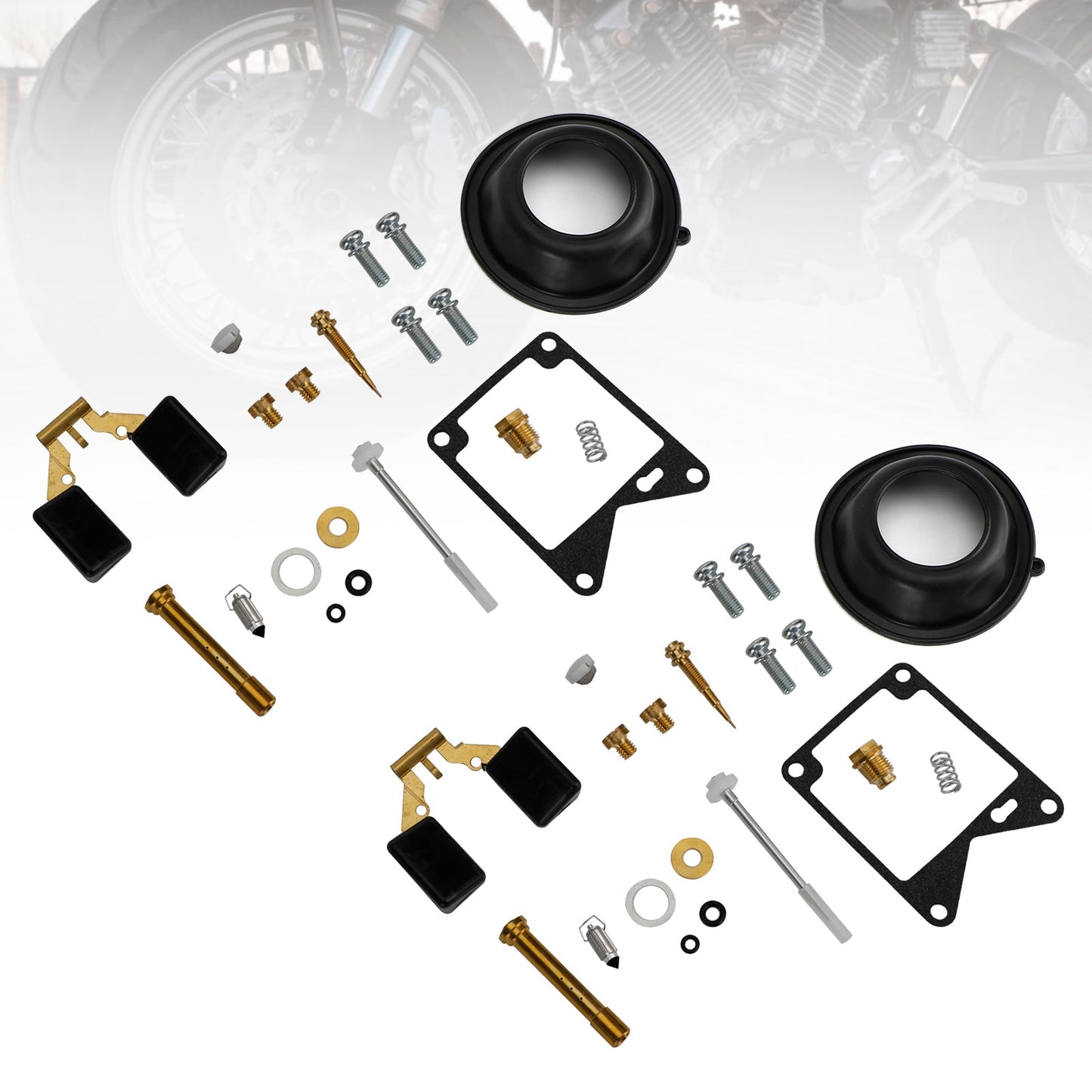 Kit de reparación y reconstrucción de carburador de 2 piezas para Yamaha Virago 750 XV750 1981-1983