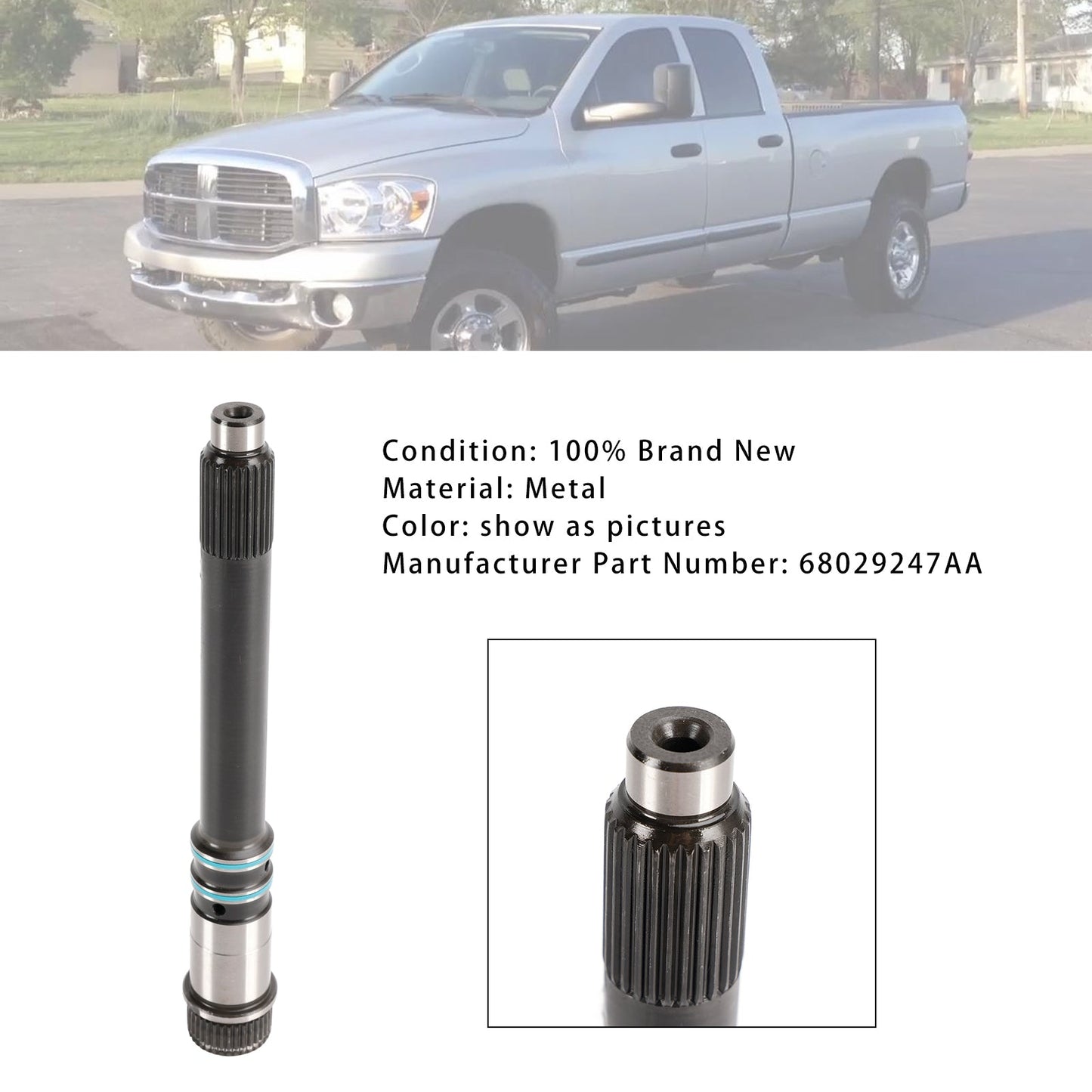 6.7L Cummins Turbo Diese Input Shaft Transmission 68029247AA