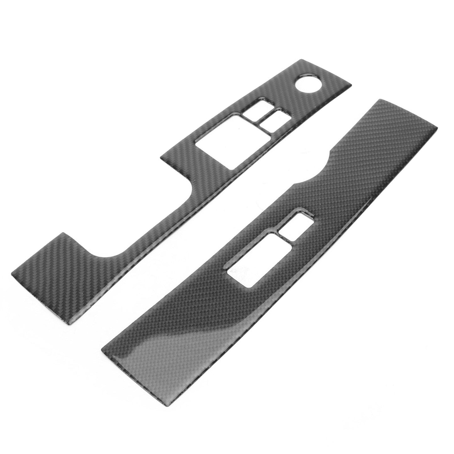Garniture de panneau de commutateur de lève-vitre intérieur en fibre de carbone pour Nissan 350Z 2006-2009