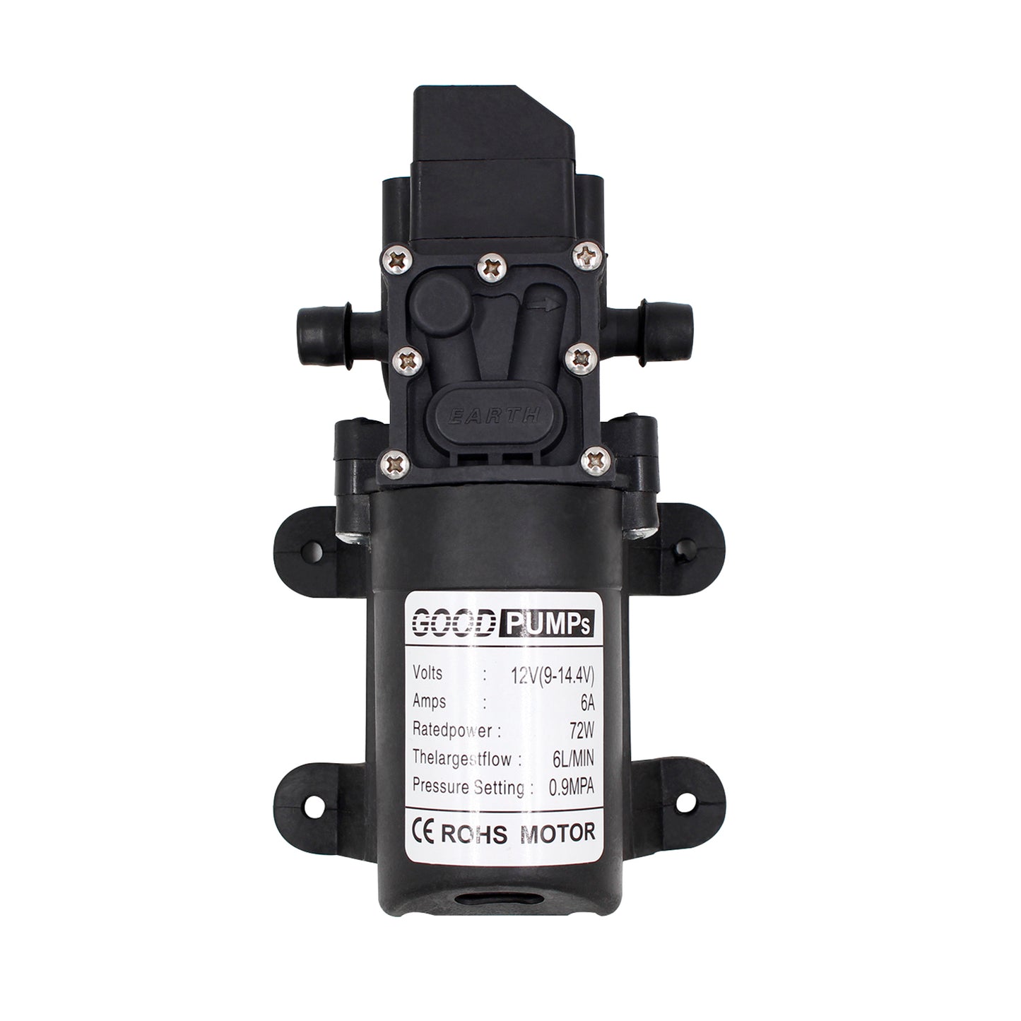 Dc12V 130Psi Dc12V 72W High Pressure Diaphragm Water Self Priming Pump Auto Switch