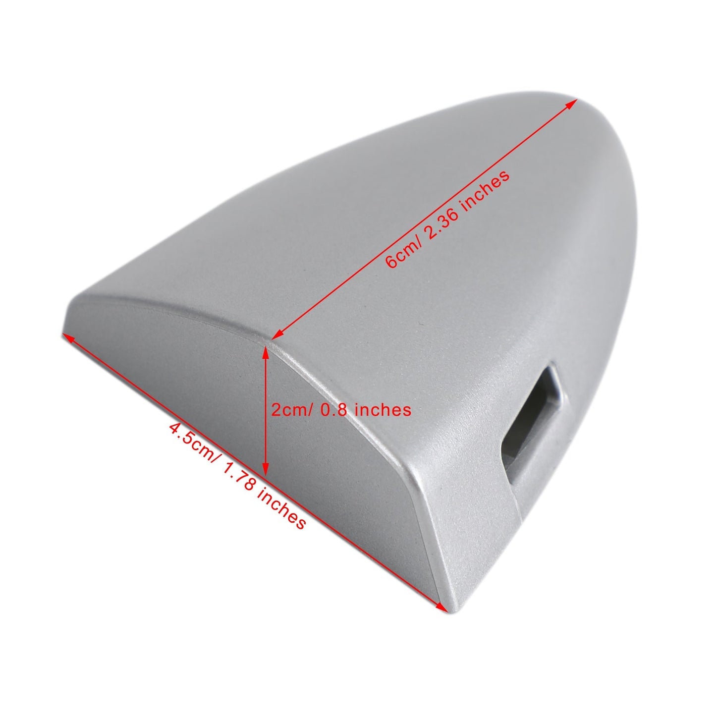 Capuchon de protection de clé de poignée de porte extérieure avant gauche argenté 69218-53021 pour Lexus IS250