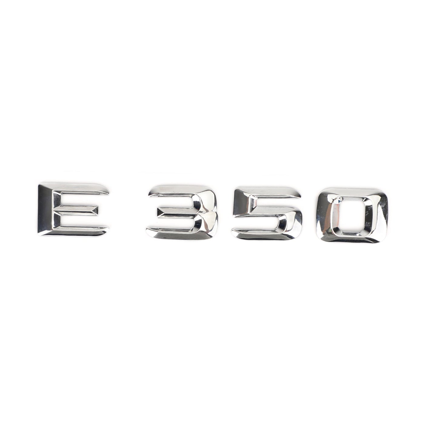 Emblème de coffre arrière, plaque signalétique, lettres et chiffres, compatible avec Mercedes E350, chromé