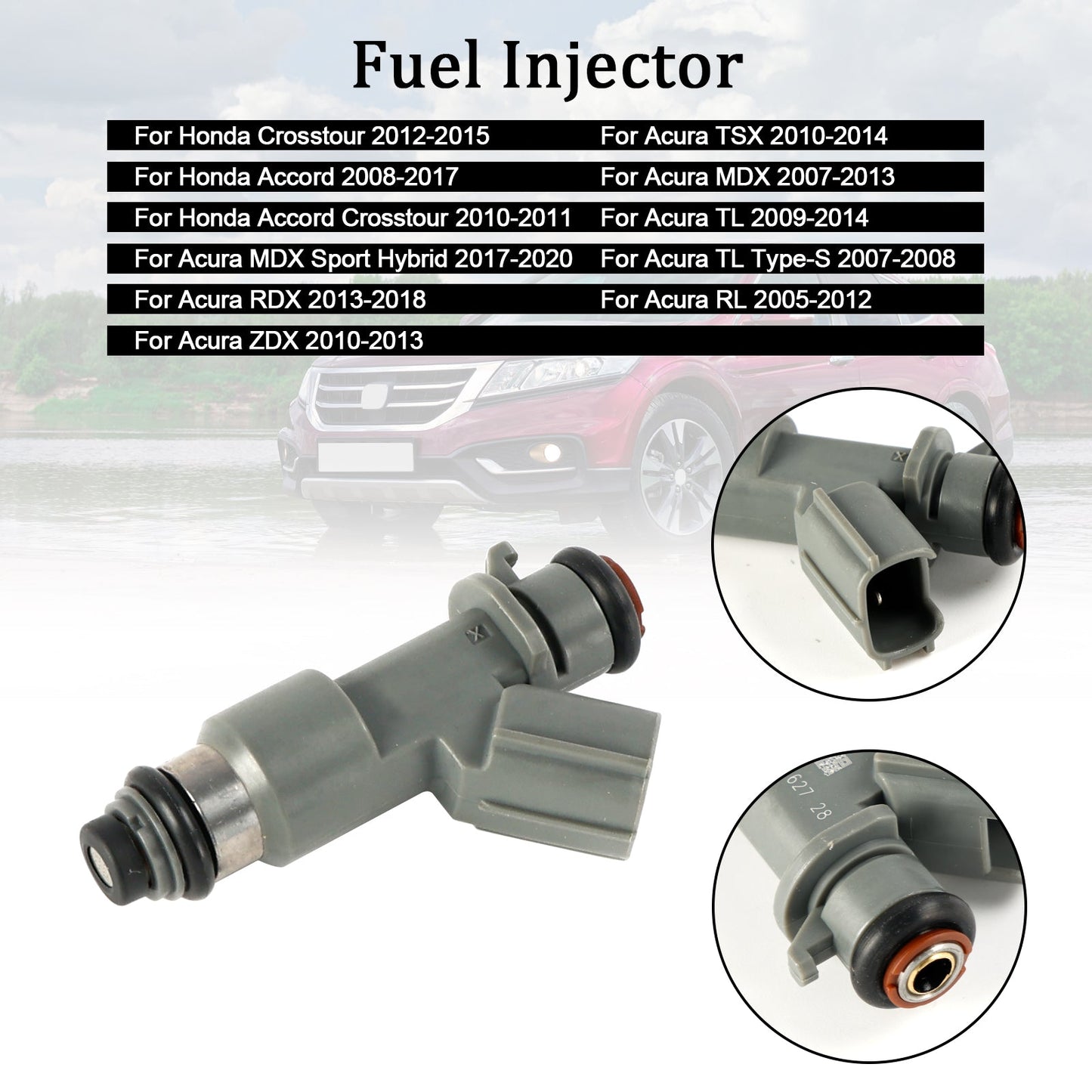 2010-2013 Acura ZDX Fuel Injector 16450-R70-A01 16450-R71-L06