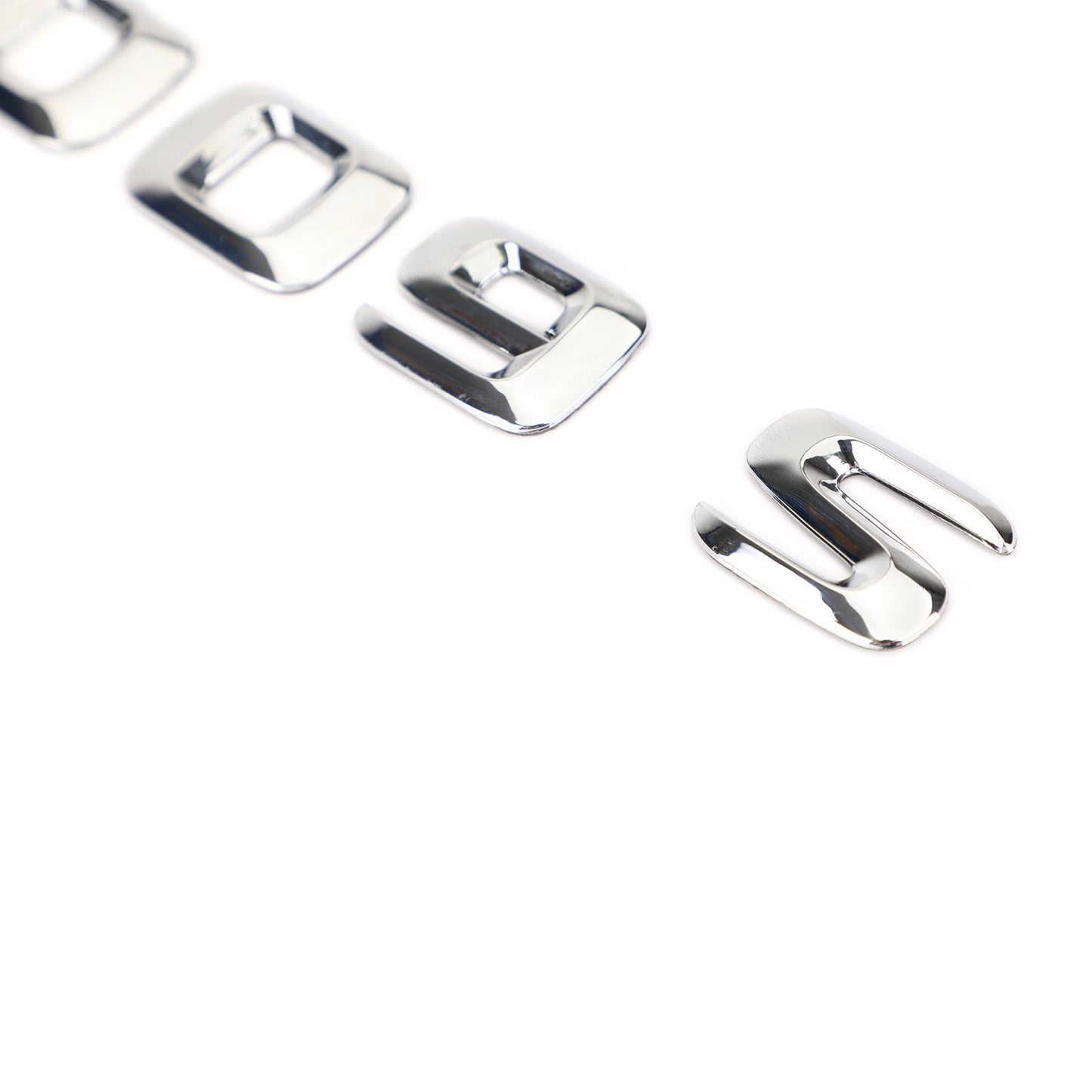 Emblème de coffre arrière, plaque signalétique, lettres et chiffres, compatible avec Mercedes S600, chromé