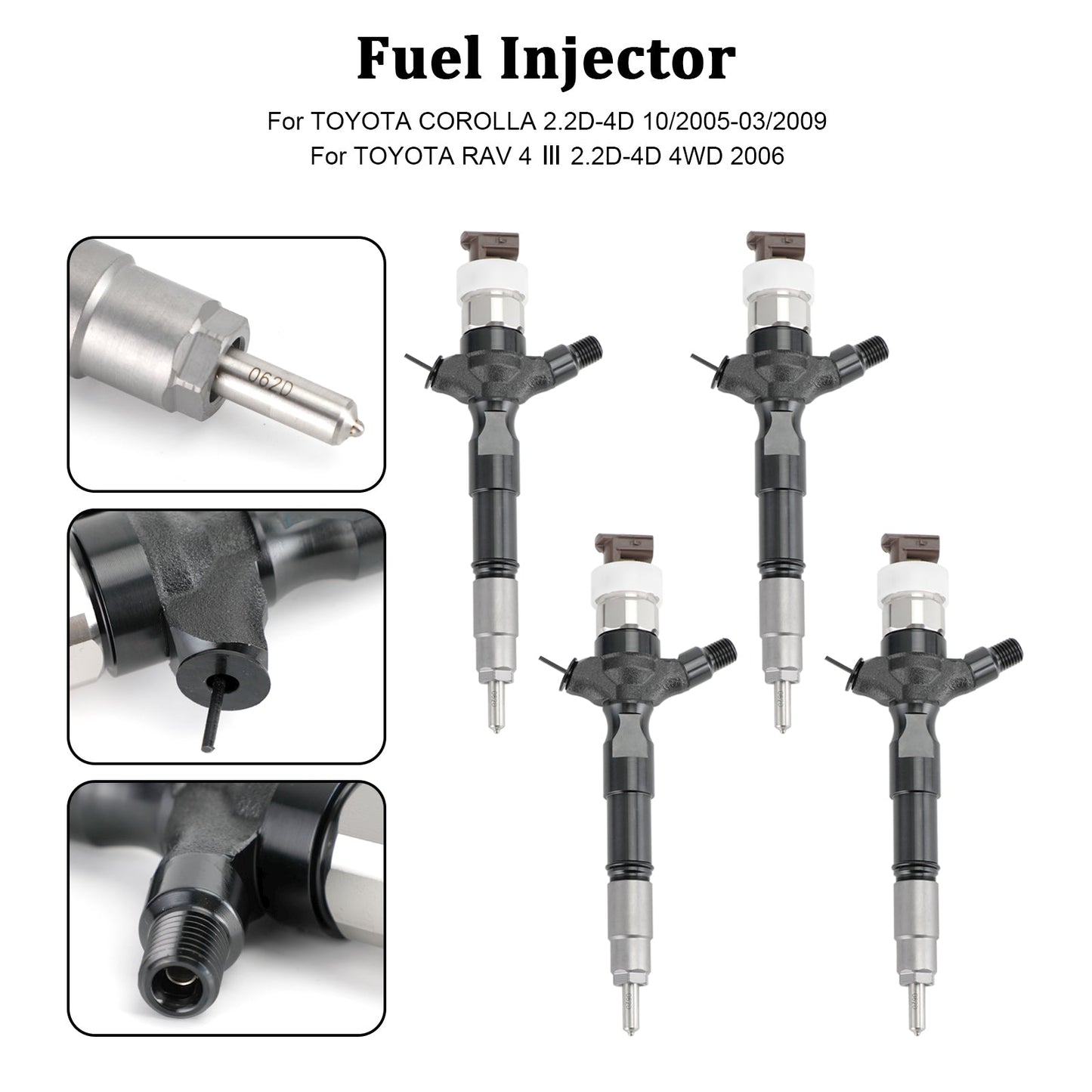 2006+ Toyota Land Cruiser 1KD-FTV 2KD-FTV Fuel Injector 23670-30140