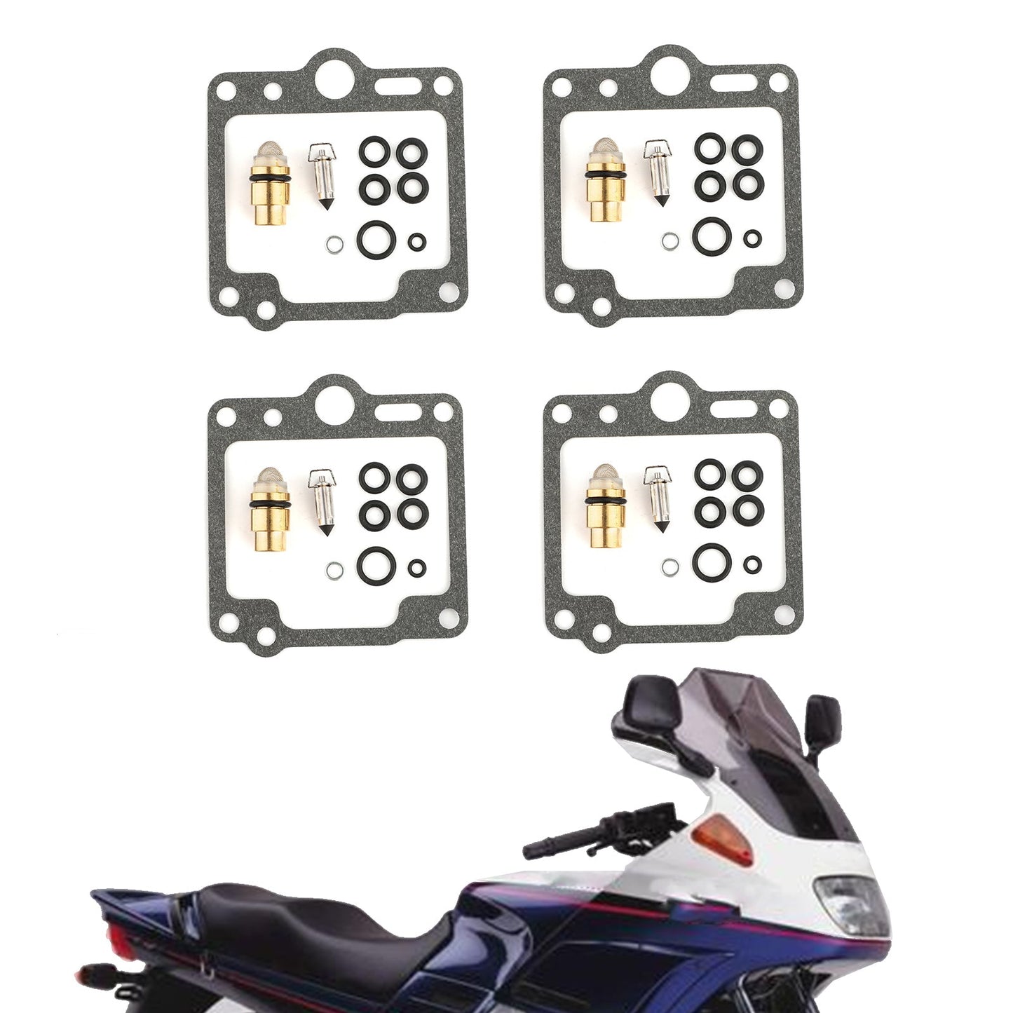 Kit de réparation de carburateur 4 sets pour Yamaha XJ700 Maxim X 700 XJ750 FJ1100 FJ1200