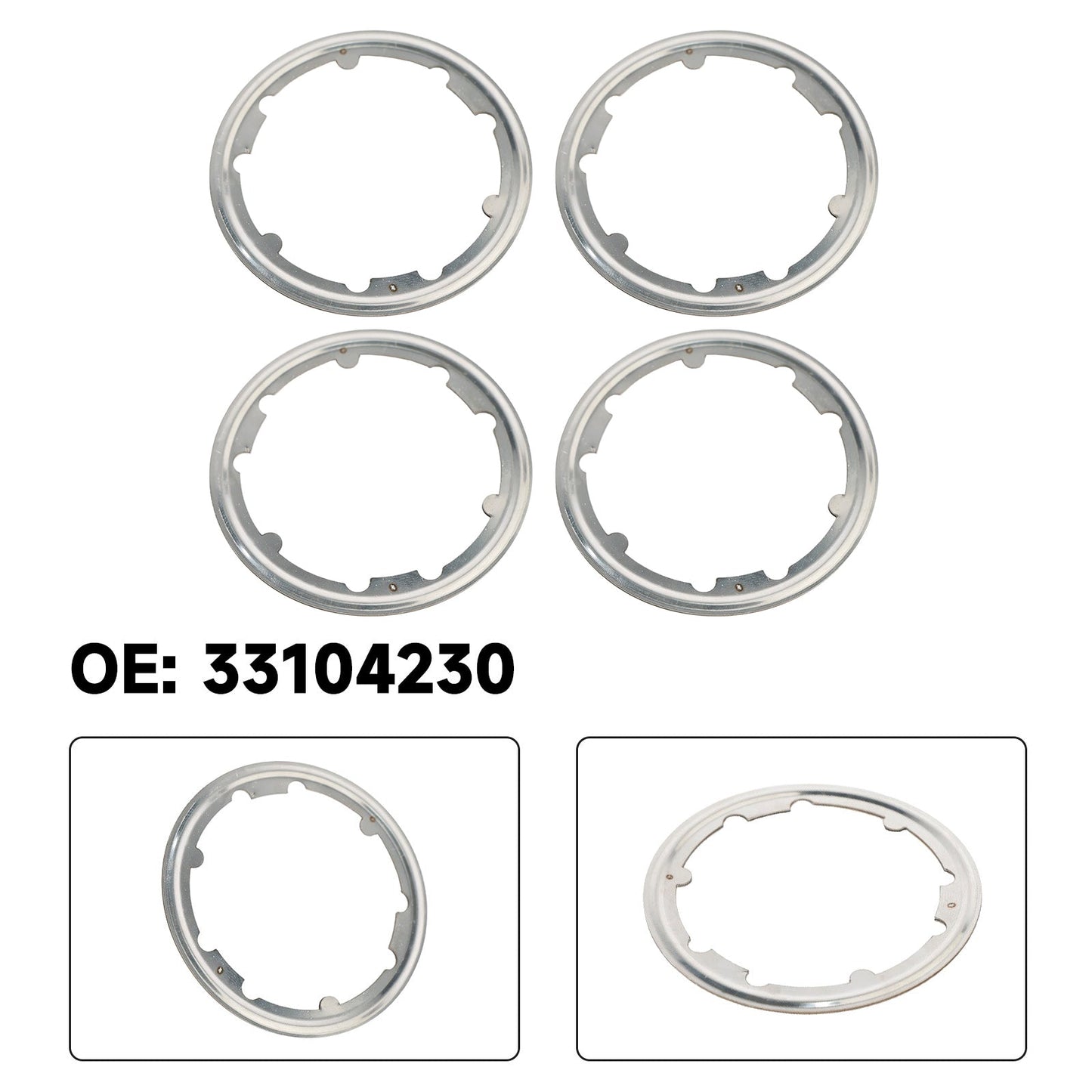 Joint d'échappement 4x pour moteurs Cummins ISX 3104230 3101917