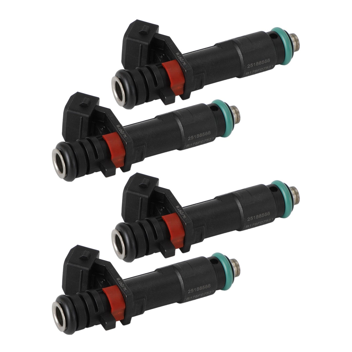 4 inyectores de combustible 25186566 27828W compatibles con Chevrolet Spark 1.2L L4 (2011-2015) y Chevrolet Beat 2016-2021 INJ675 FJ1332 25194429 C111032