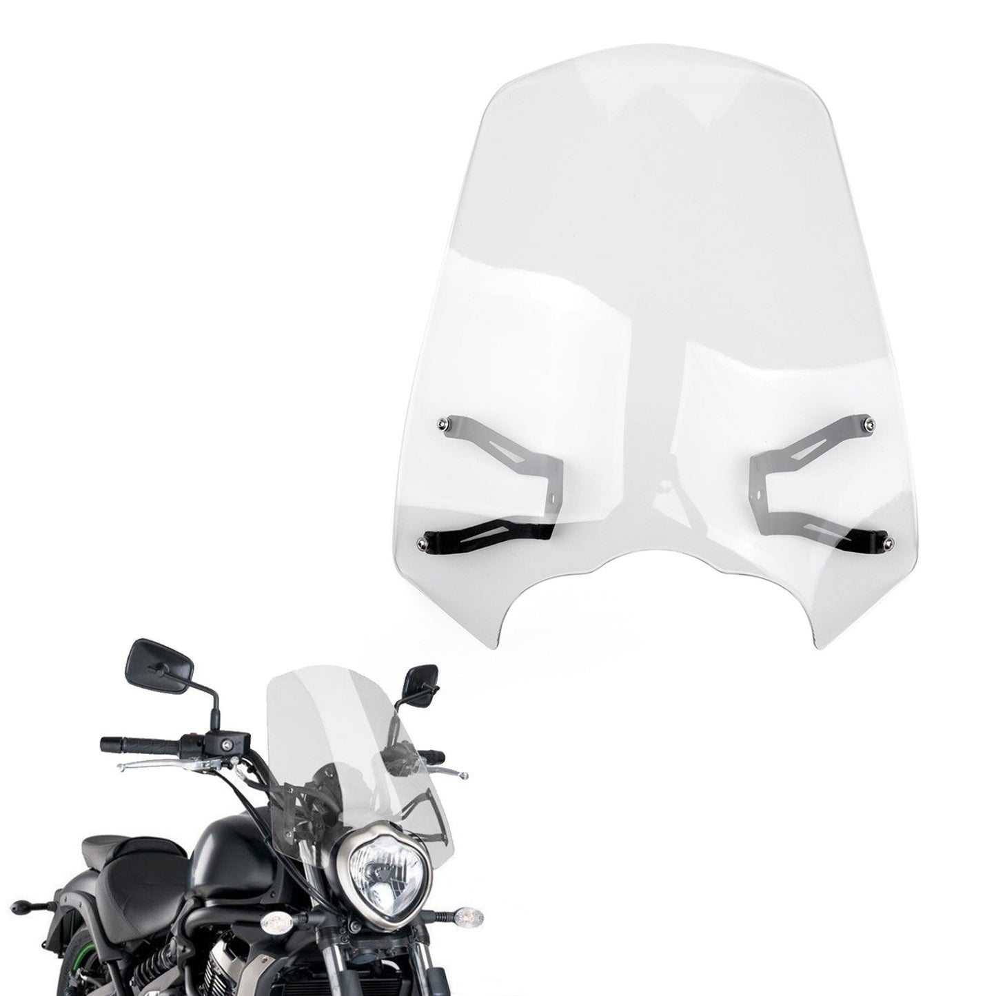 Pare-brise avec support pour Kawasaki Vulcan S EN 650 CL 2015-2023