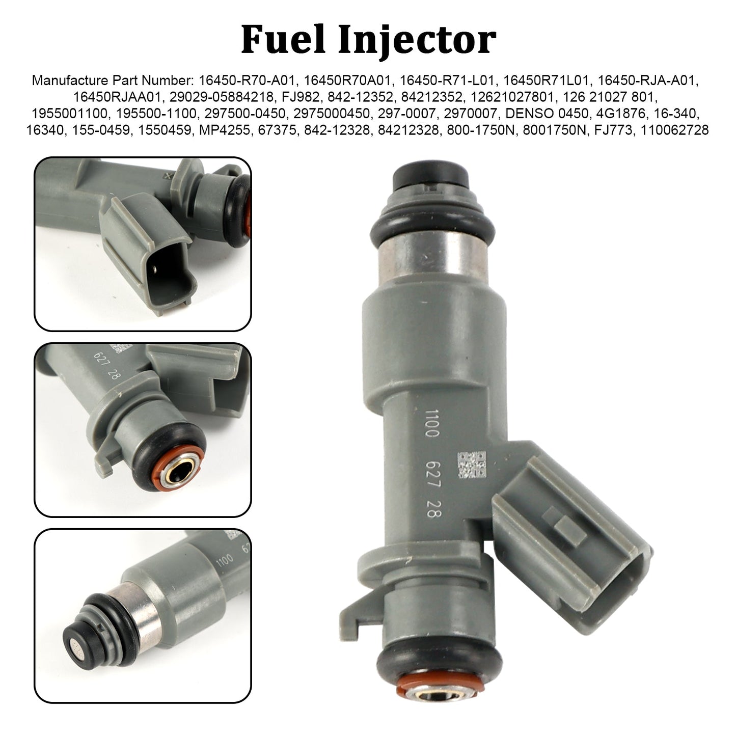 2017-2020 Acura MDX Sport Hybrid Fuel Injector 16450-R70-A01 16450-R71-L04