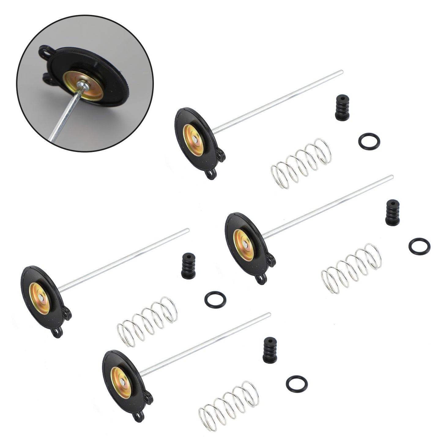 Kit de reconstrucción de carburador 4X compatible con Honda CB750C 750 Custom CB900C 1980-1982