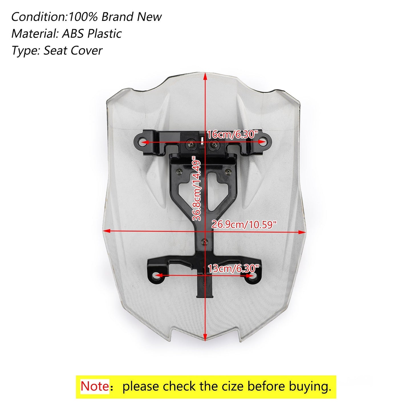 Capot de selle arrière solo ABS pour Kawasaki Z1000SX 2010-2016