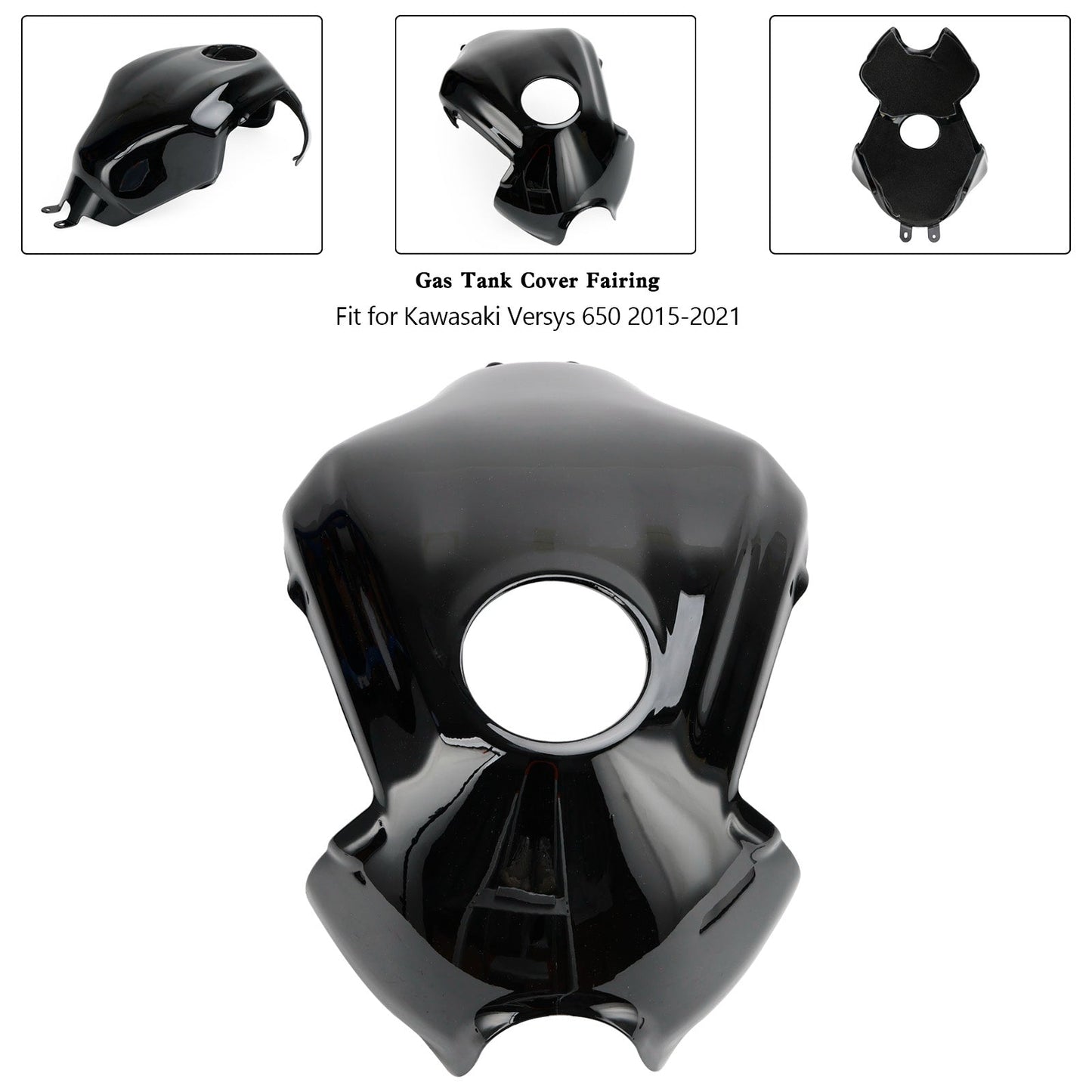 Protection de carénage de couvercle de réservoir d'essence pour Kawasaki Versys 650 2015-2021