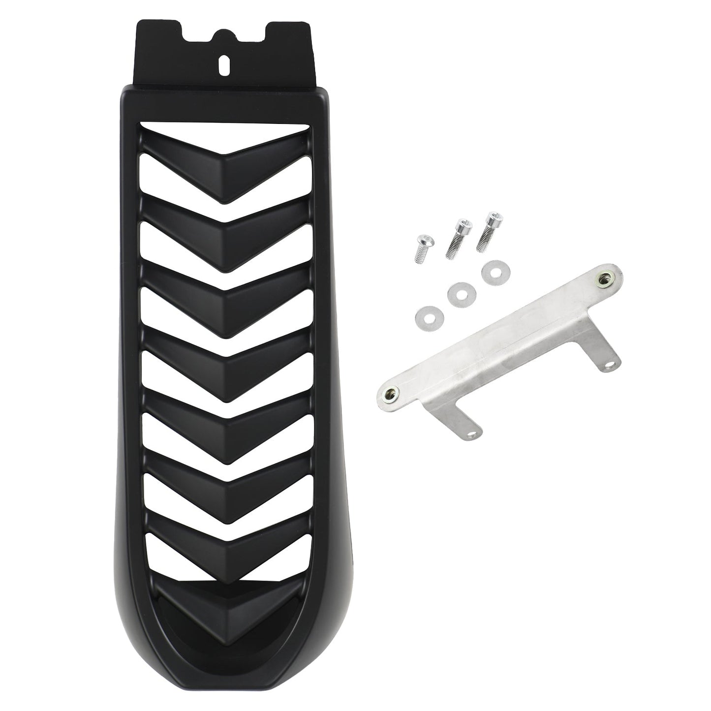 18-21 Front Chin Spoiler Lower Radiator Cover Softail Breakout Fat Bob Black