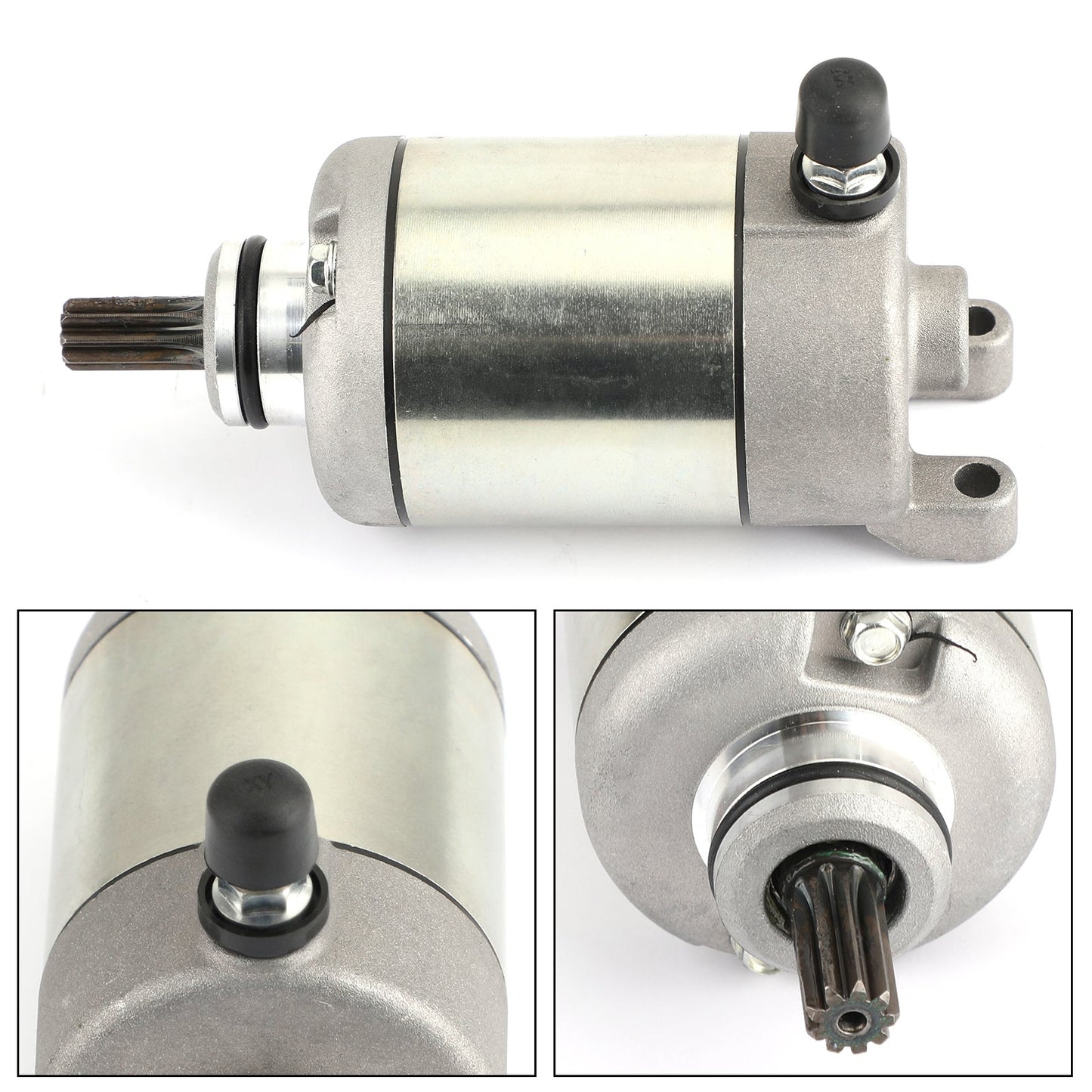 Honda démarreur moteur 31200-MEE-D00 adapté pour Honda CBR600 CBR600RR Fireblade 2003-2006 argent Assosary