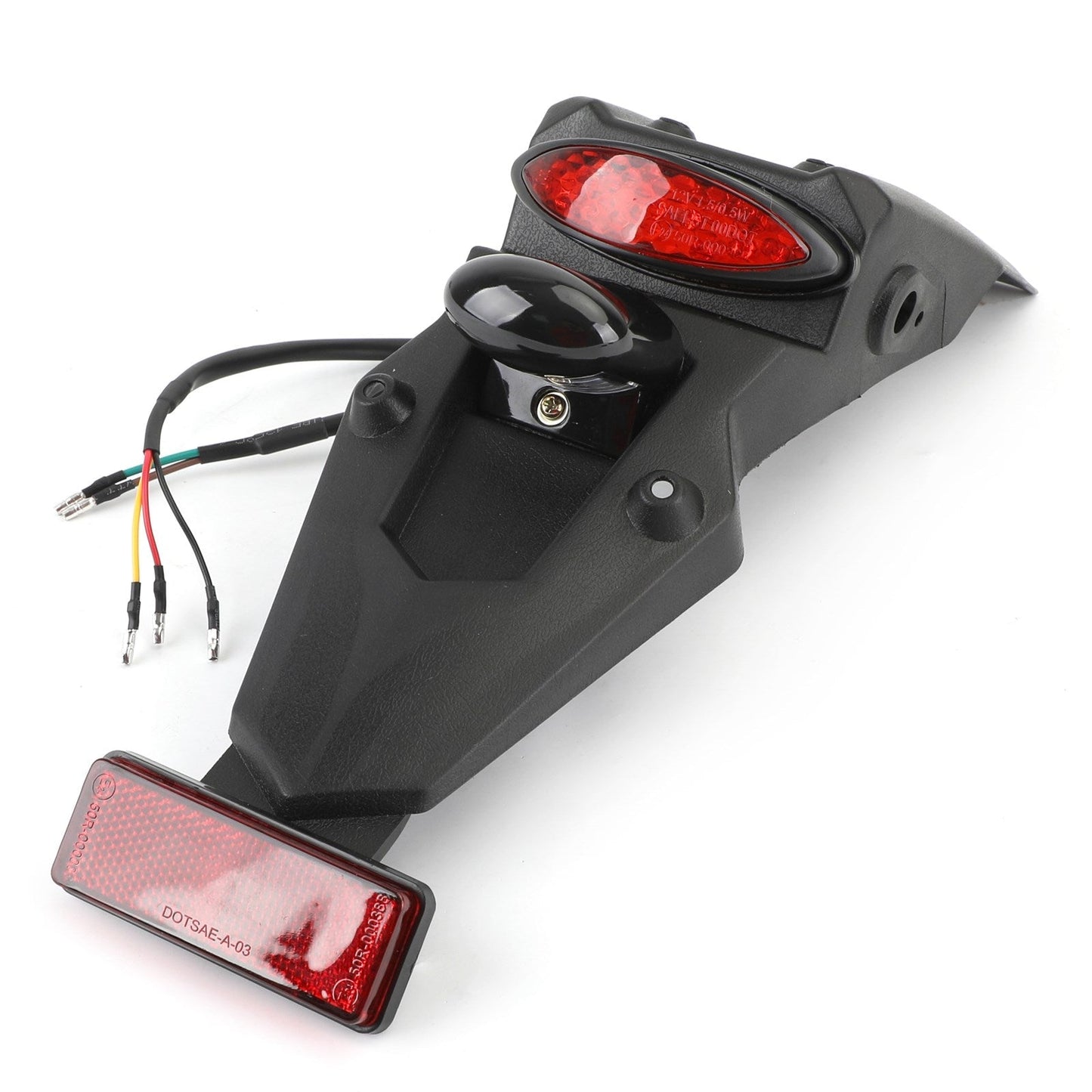 Luz trasera de freno LED para guardabarros trasero de motocross MX todoterreno, doble deporte, Pit Dirt Bike