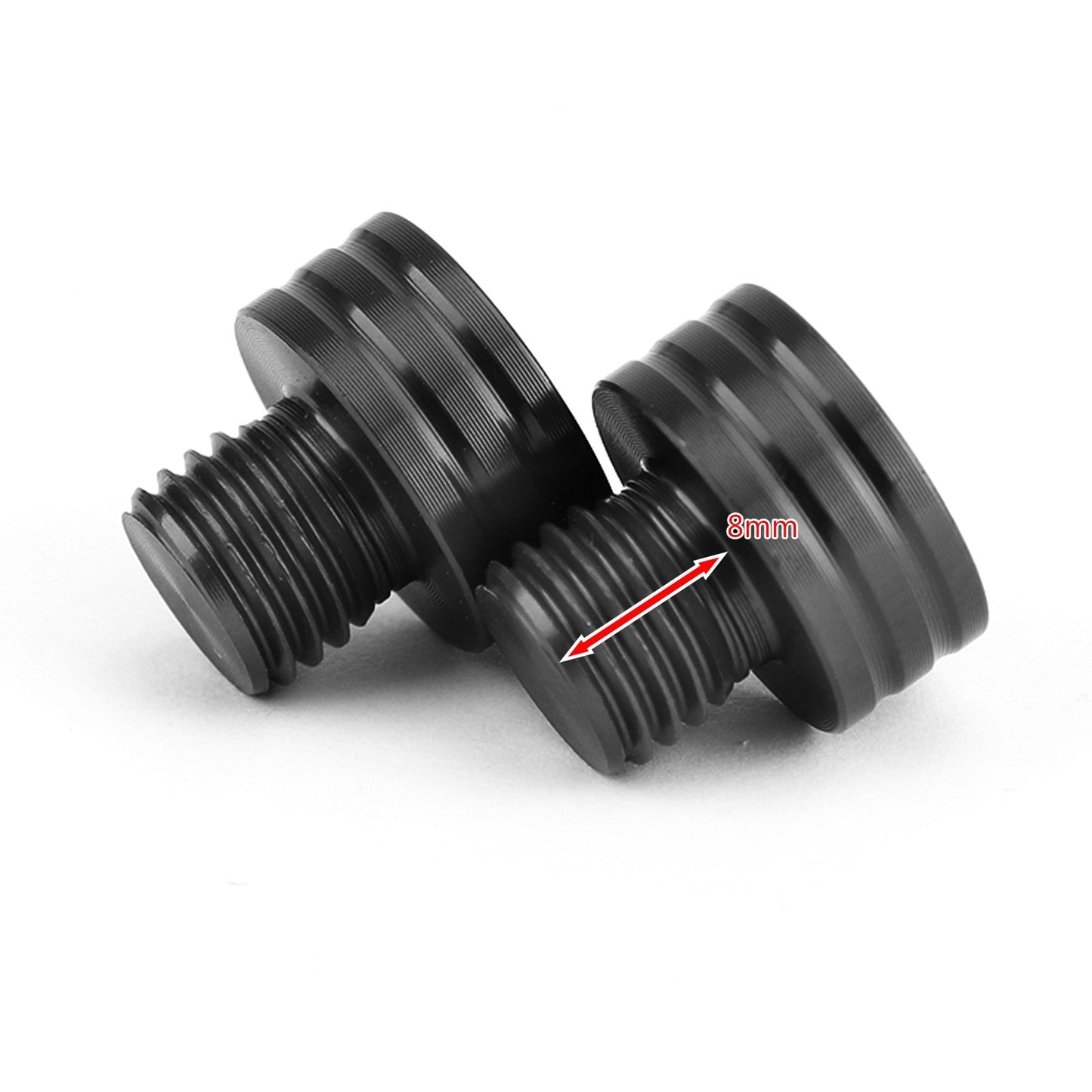 Bouchons de rétroviseur noirs M10 x 1,25 mm pour Yamaha MT-09 Tracer 700 NMAX150 TMAX530