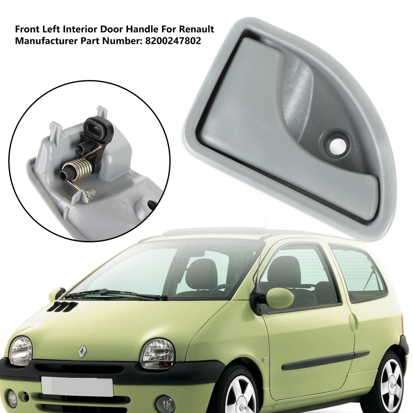 1998-2010 Renault Kangoo I Driver's Front Left Inner Door Handle 8200247802 8200259376