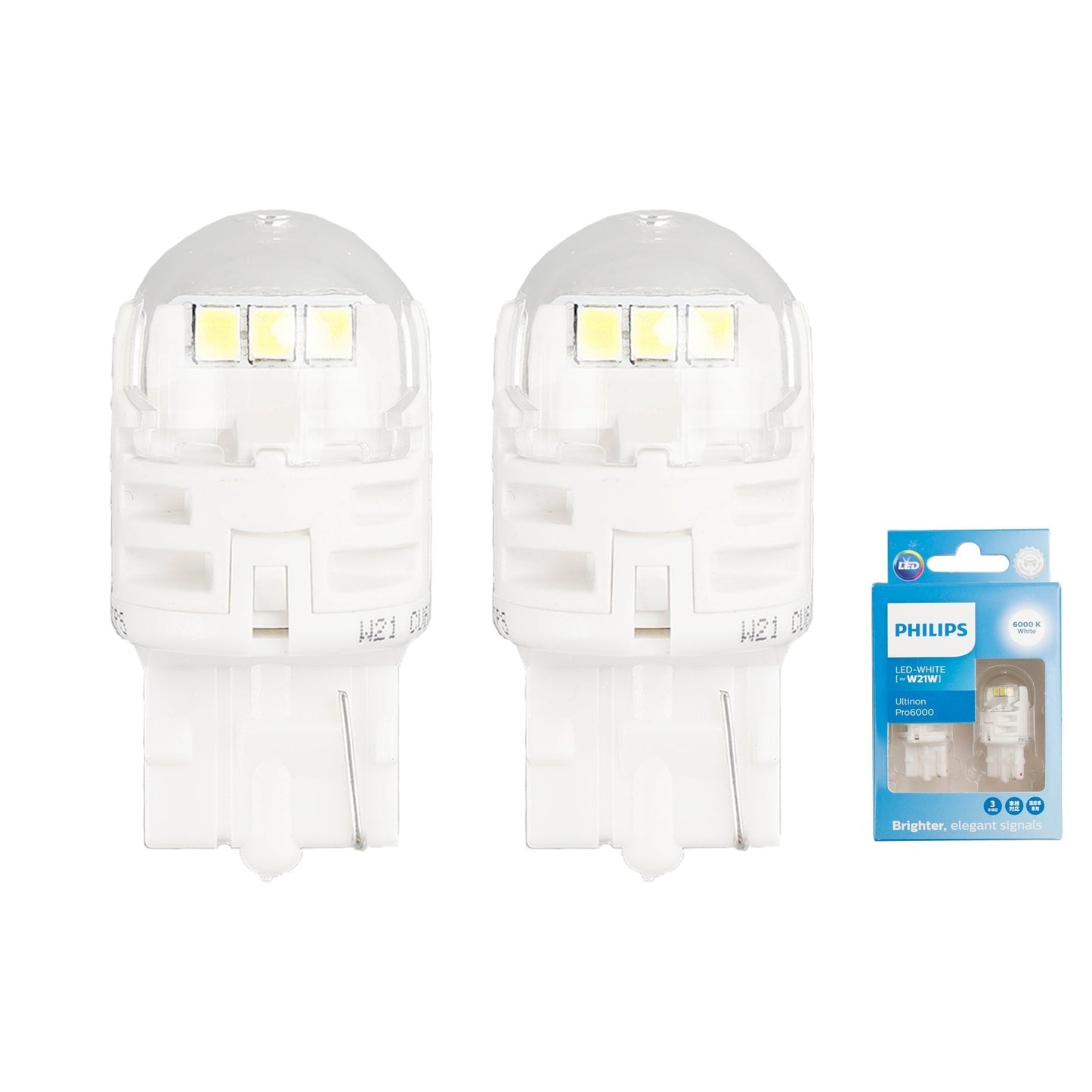 Pour Philips 11065CU60X2 Ultinon Pro6000 LED-BLANC W21W 6000K 250lm