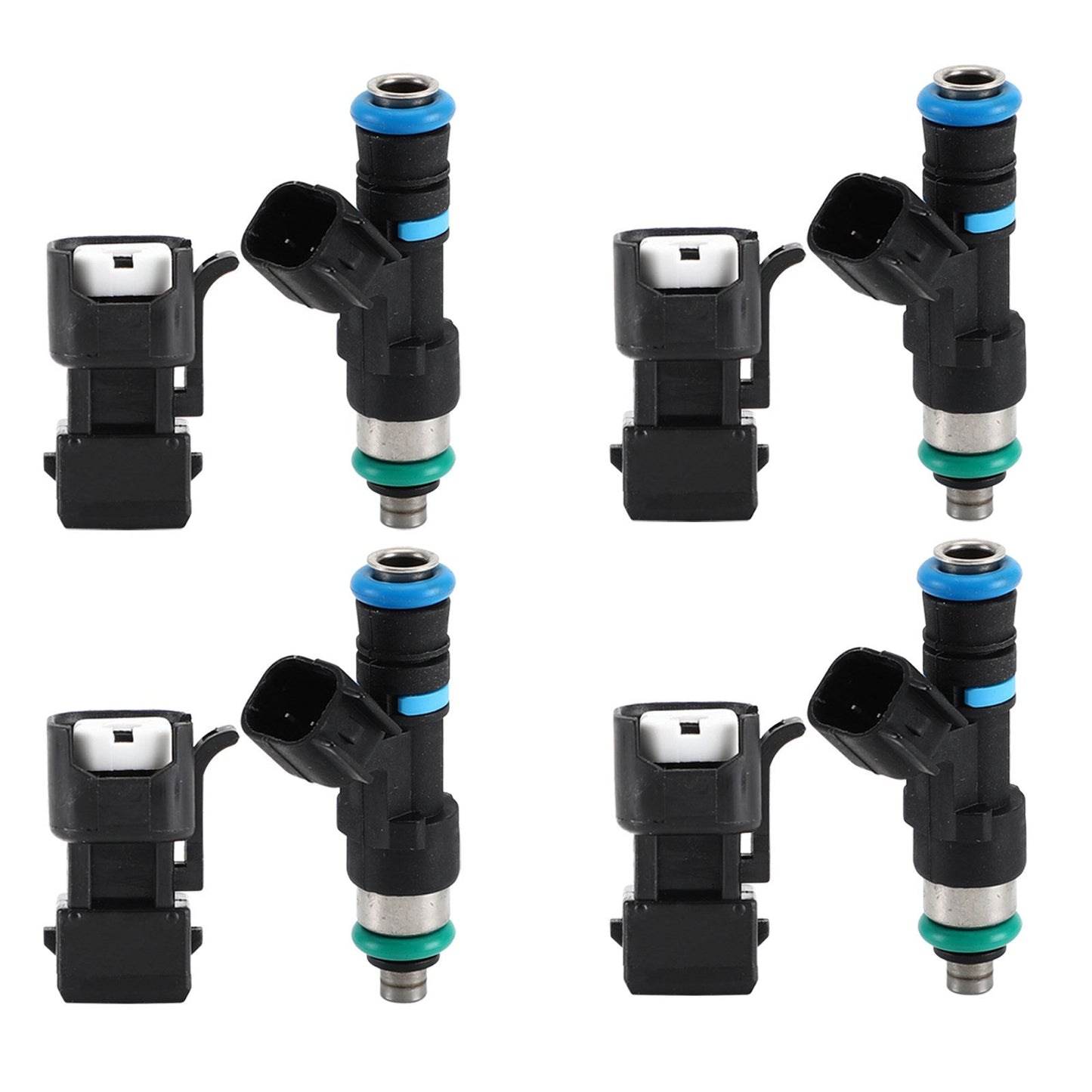 4PCS 52lb 550cc Fuel Injectors 0280158117 Fit EV14 A4 TT Golf Jetta Passat