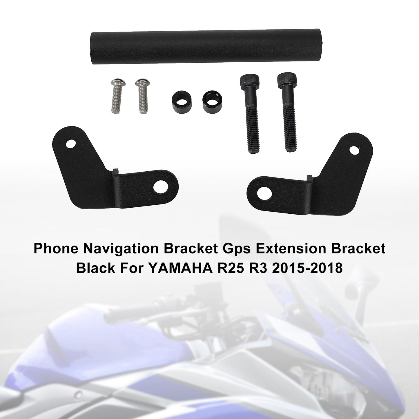Support de navigation GPS noir pour Yamaha R25 R3 2015-2018
