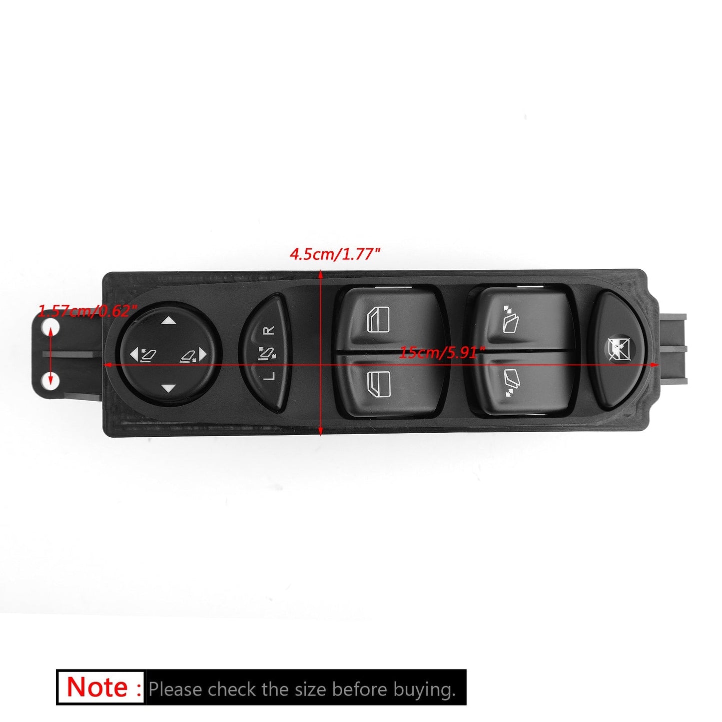 Interrupteur de vitre électrique côté conducteur A6395451313 pour Mercedes Benz Viano Vito W639