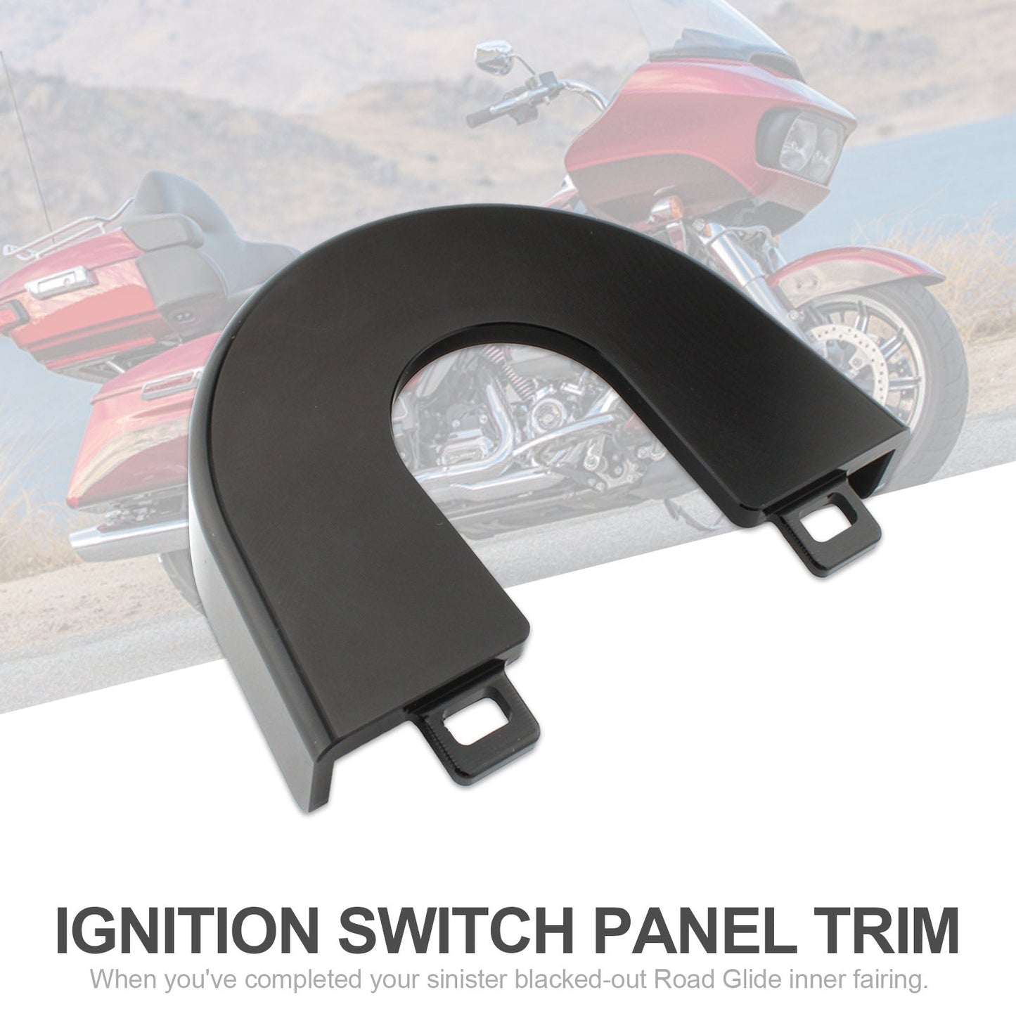 Garniture de panneau d'interrupteur d'allumage en aluminium spécial Touring Road Glide 15-22 pour