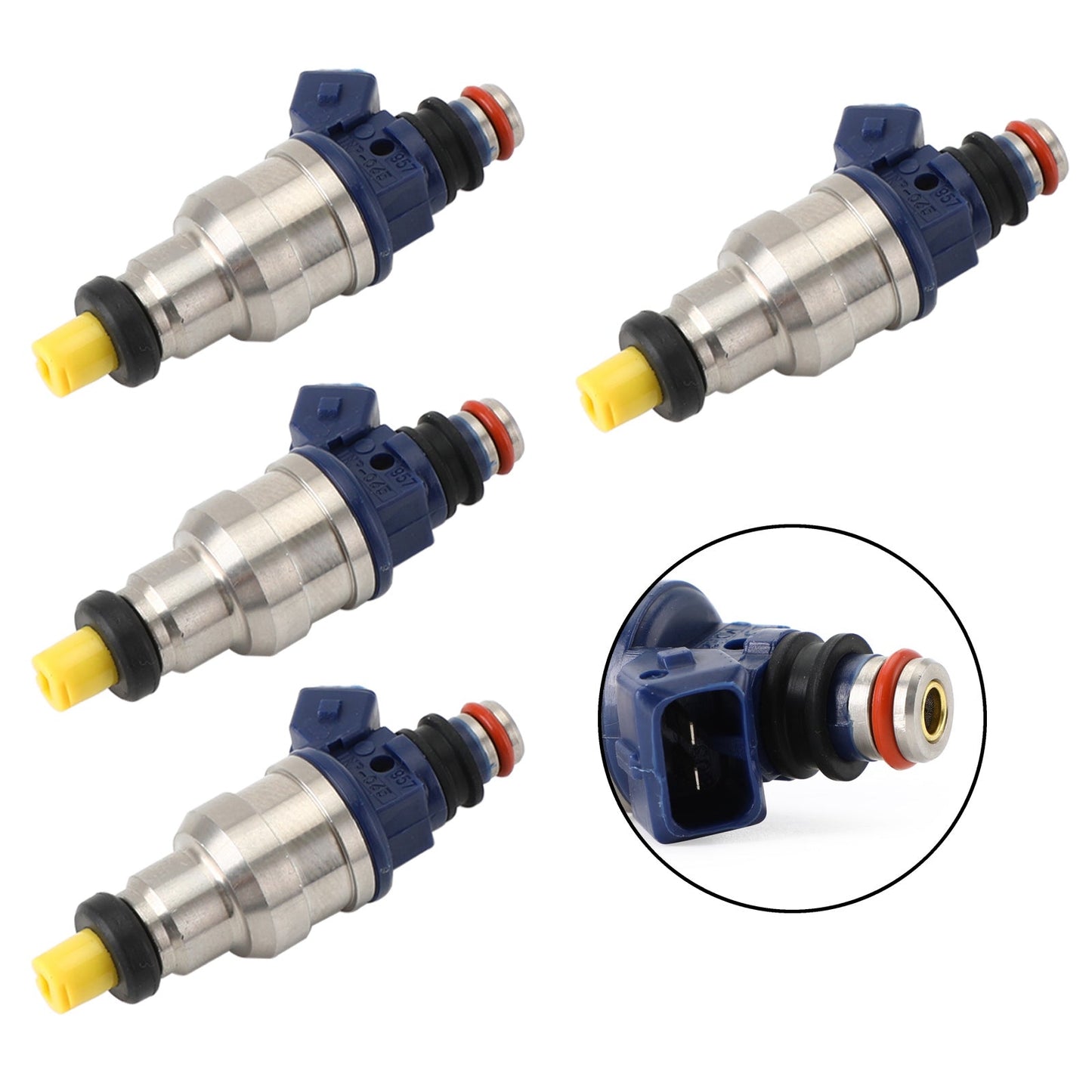 4 inyectores de combustible INP-065 compatibles con Mitsubishi 2.4L L4 1994-1999 842-12147 MDH275