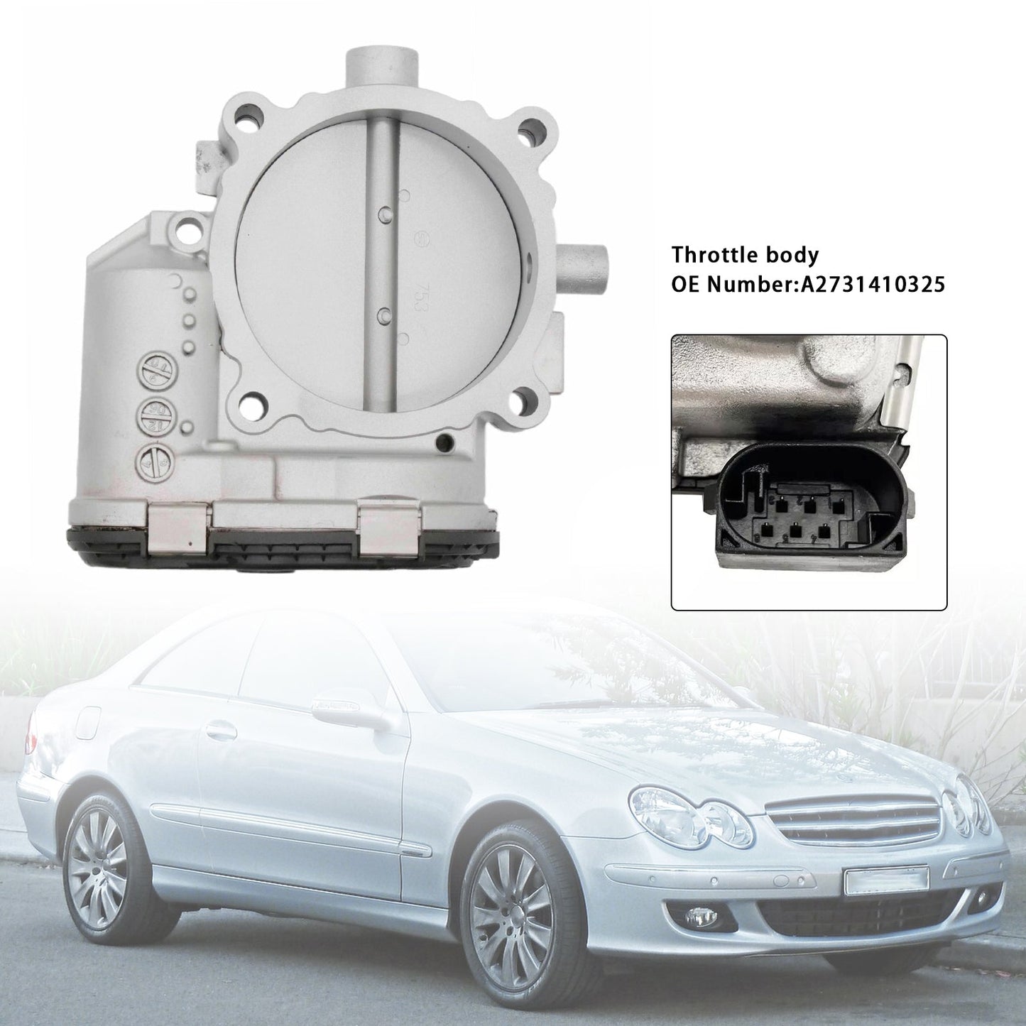 Corps de papillon A2731410325 pour Mercedes-Benz CLK C209 CLK 500 5 461 cm3 285 kW 388 ch 2006/06-2009/05