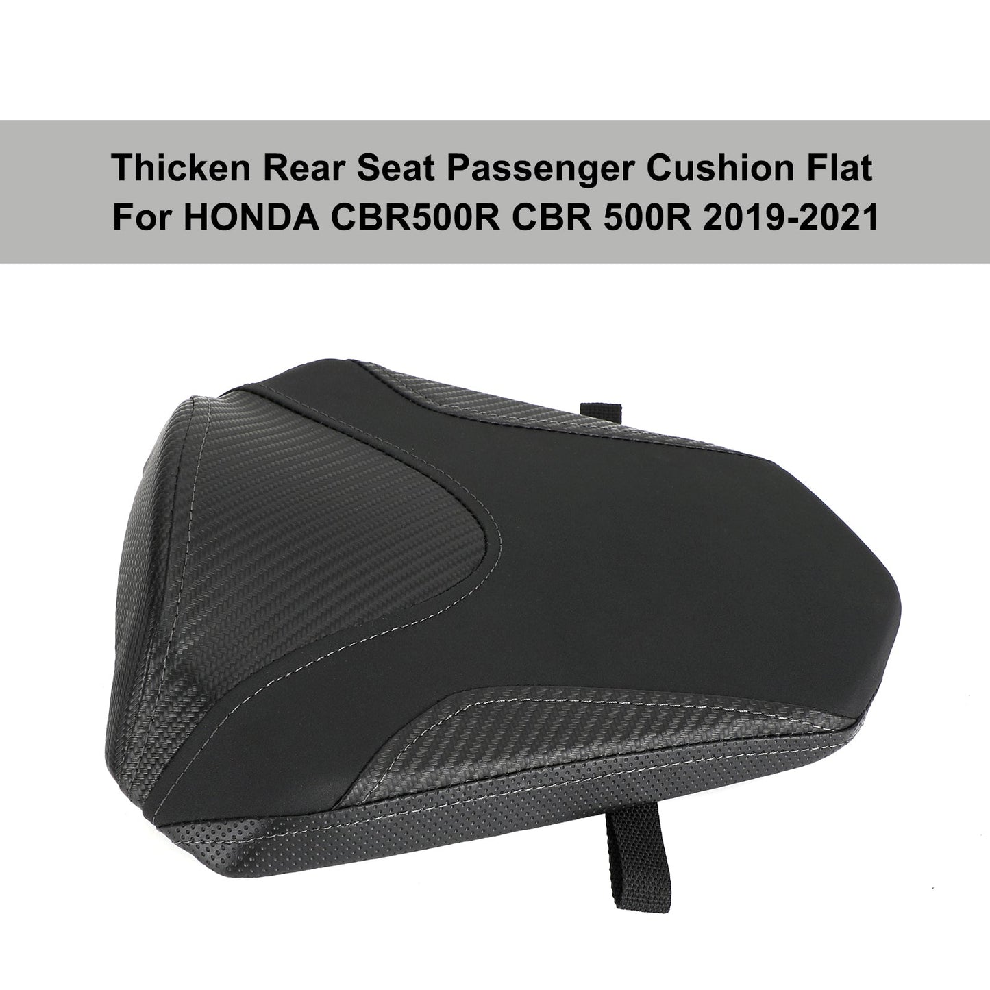 Coussin de siège passager arrière plat et épais pour Honda CBR500R CBR 500R 19-21 2020 Rouge