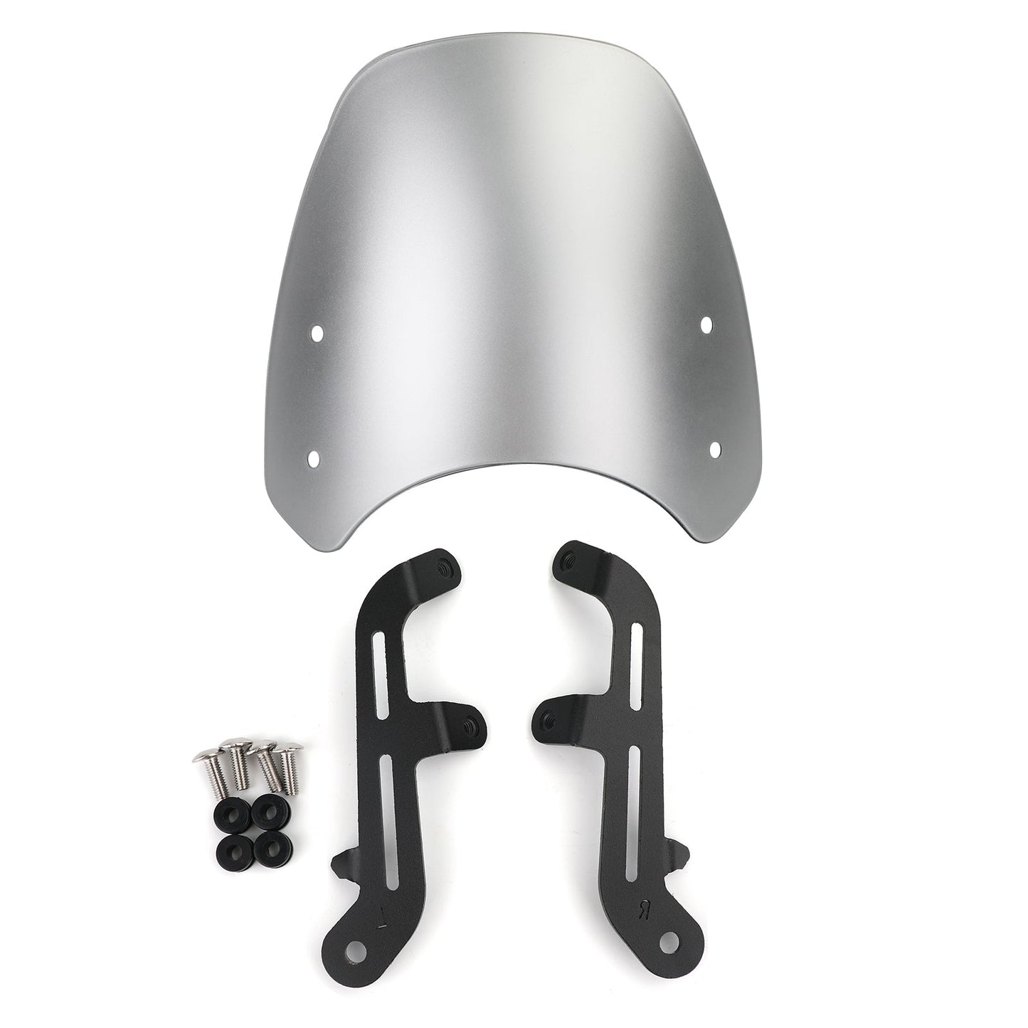 Pare-brise en plastique ABS pour moteur Triumph Bonneville T100 T120, argent