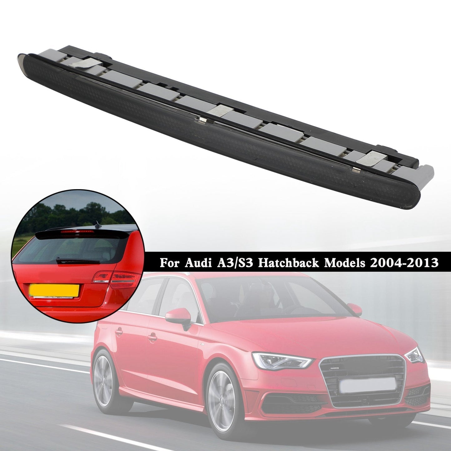 Troisième feu stop 8P3945097 pour Audi A3/S3 3 portes à hayon (2004-2012)