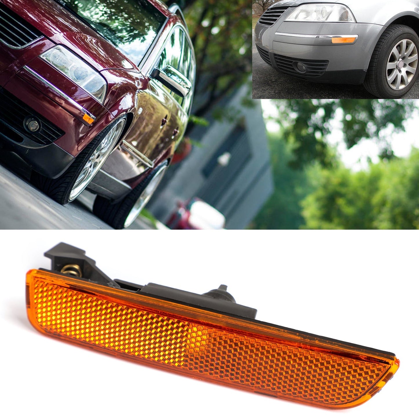 2001-2005 VW Passat B5.5 Left Amber Front Bumper Side Marker Lights