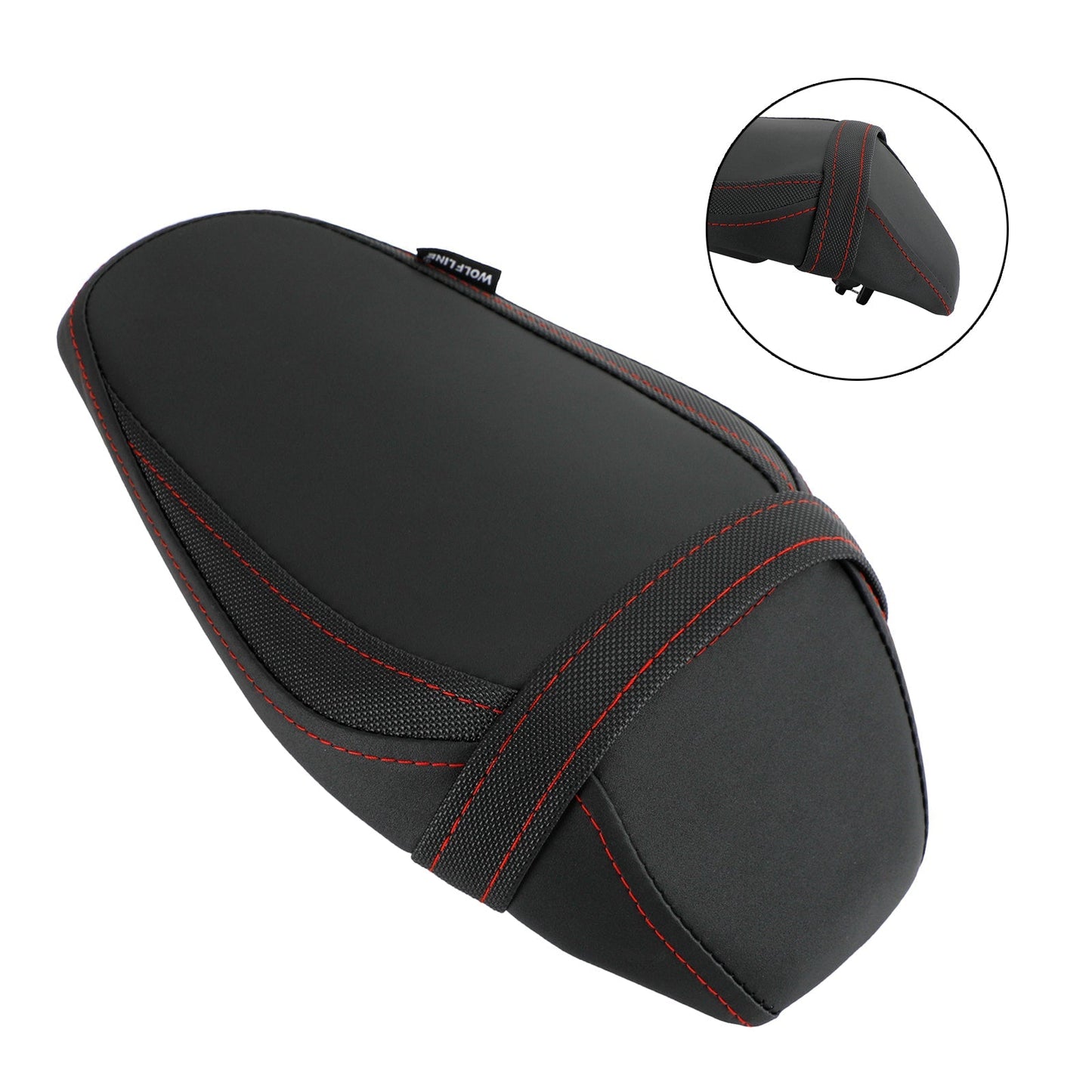 Asiento trasero de PU con cojín plano para pasajero para Kawasaki Ninja Z900 17-22 18 19, color verde