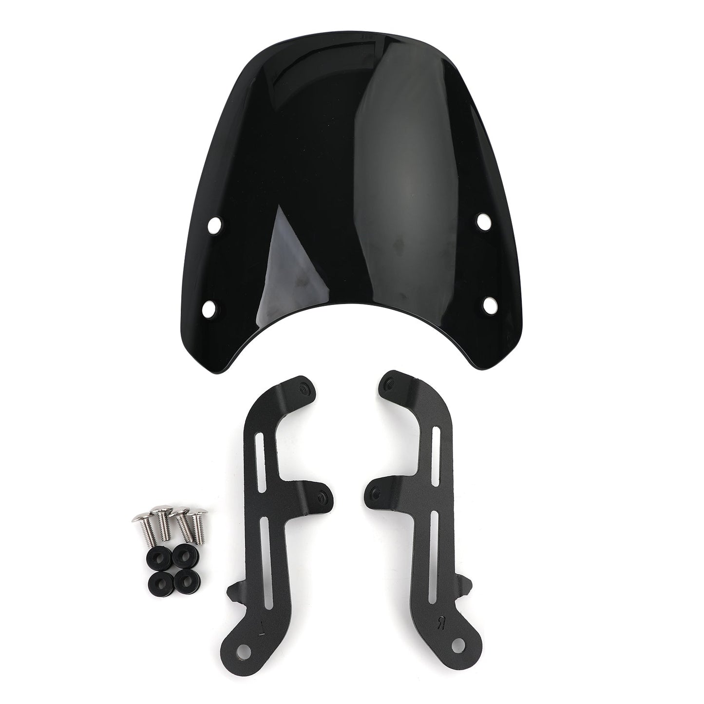 Pare-brise en plastique ABS pour moteur Triumph Bonneville T100 T120, noir