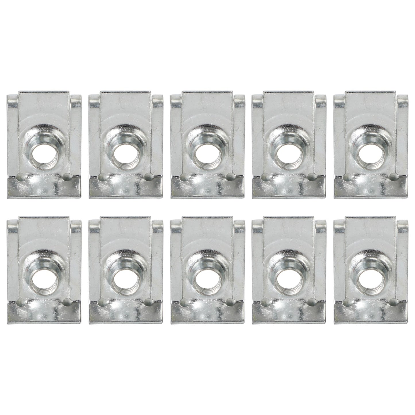 10 clips de carénage M6 6 mm pour panneau de carrosserie, clips de vitesse pour moto, écrou en U