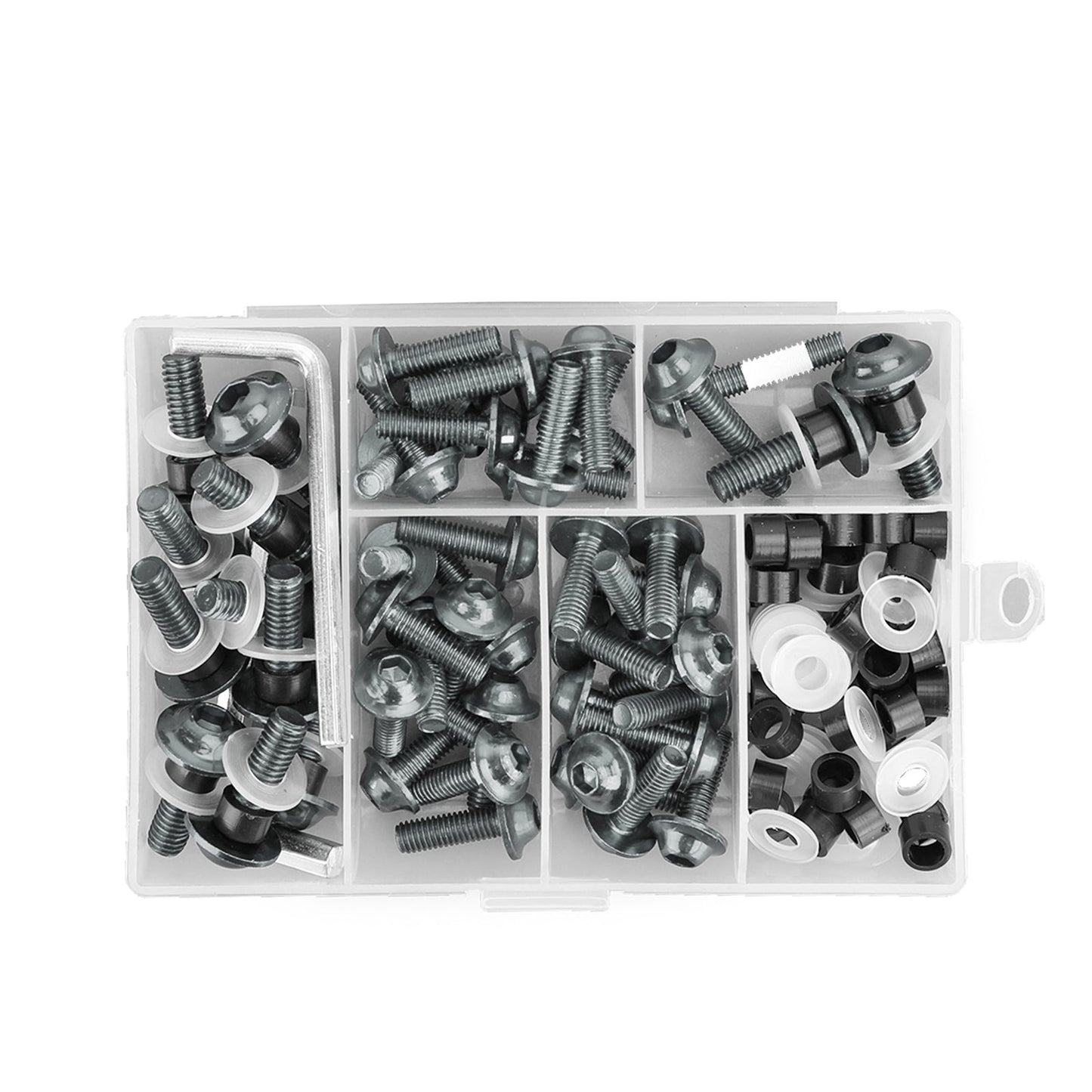 Kit de 158 boulons de carénage de pare-brise de moto sportive, clips de fixation, vis en titane