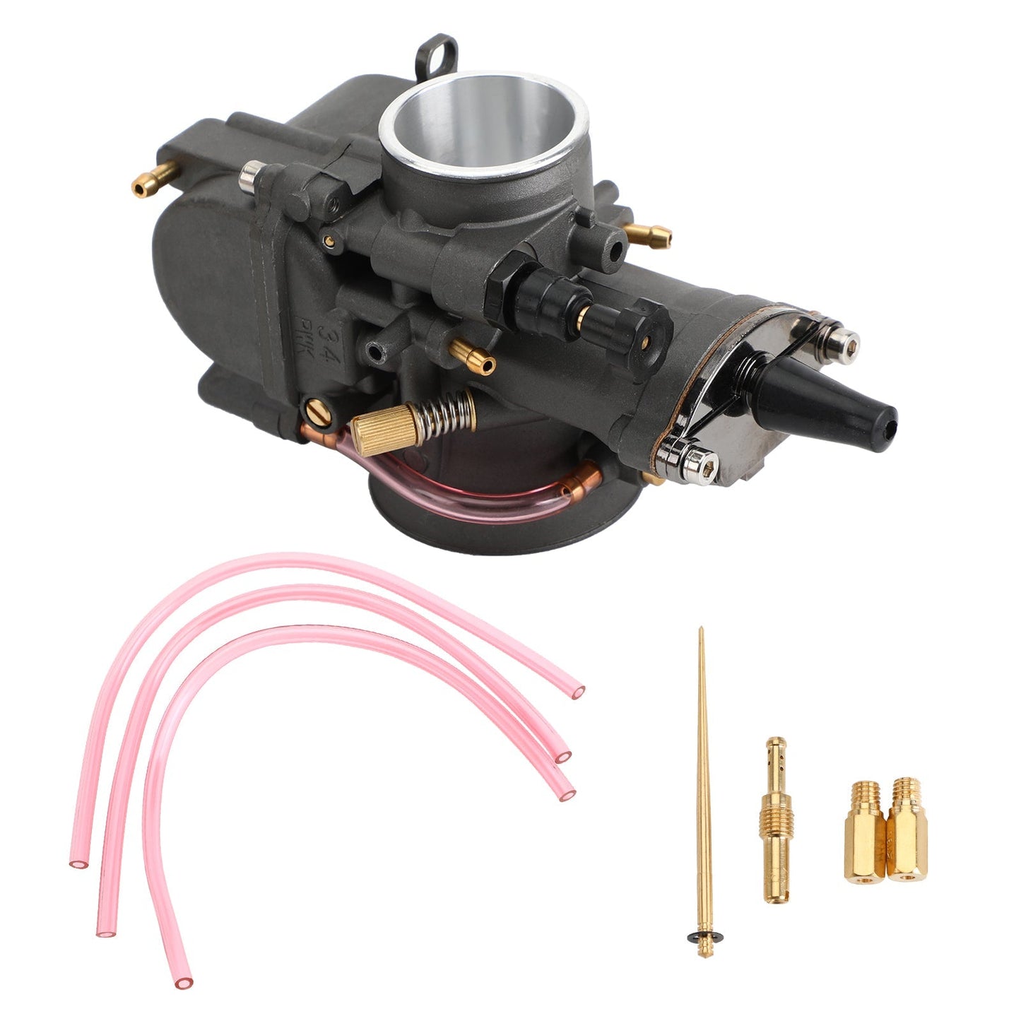 Carburateur universel en aluminium Keihin Mikuni Dellorto Koso avec Power Jet PWK 34 mm