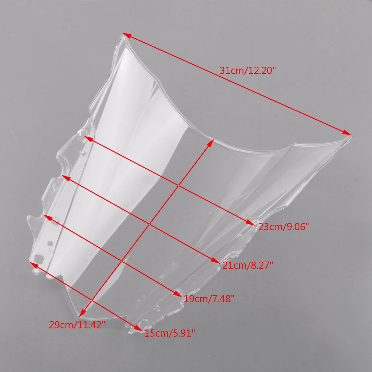 Pare-brise transparent pour Yamaha YZF-R25 14-18 et YZF-R3 15-18