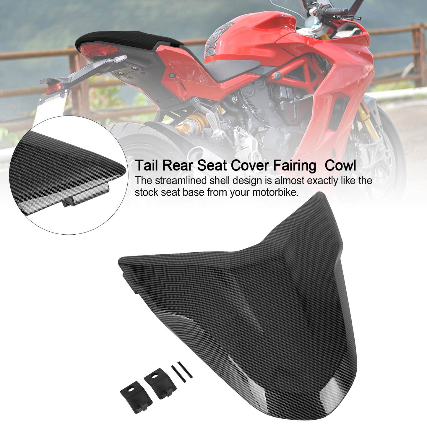 Capot de carénage de siège arrière pour Ducati Supersport 939 950 toutes saisons