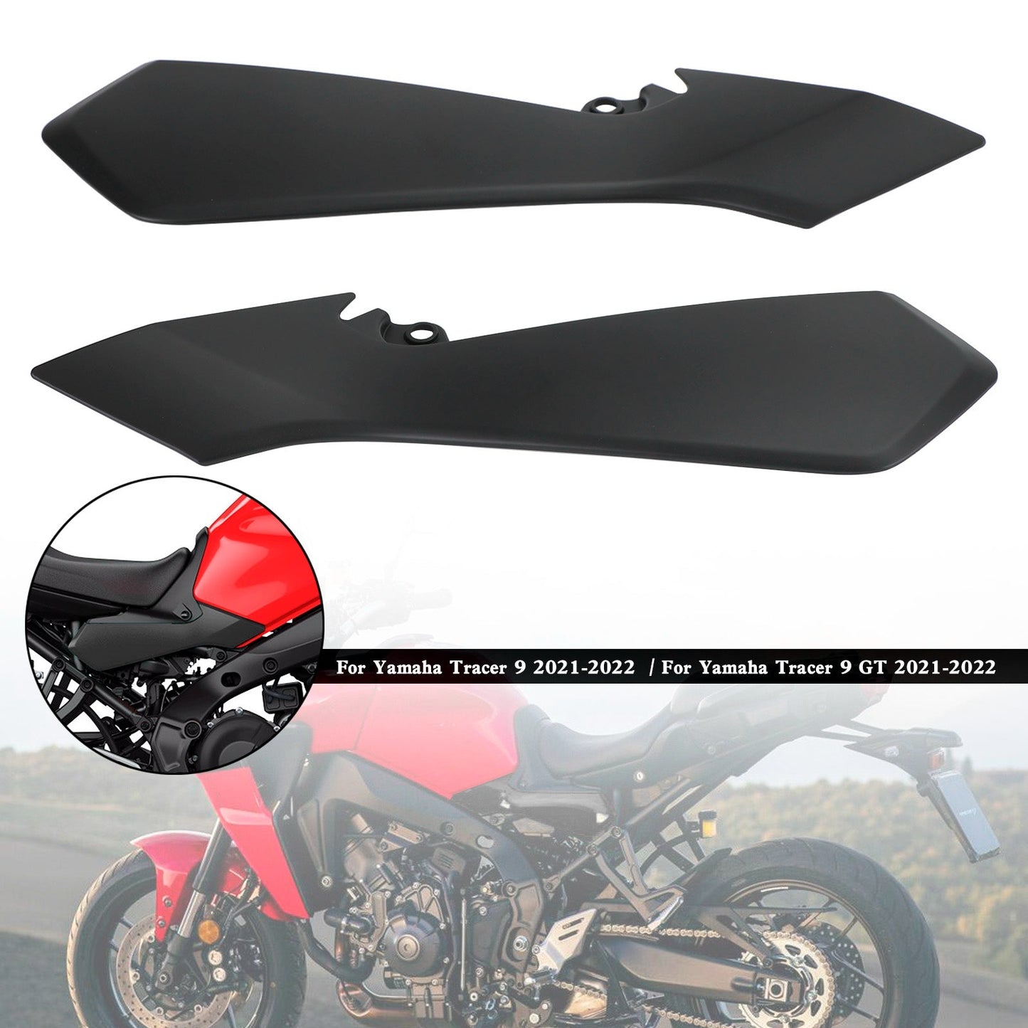 Capot de carénage de siège arrière latéral pour Yamaha Tracer 9 GT 2021-2022