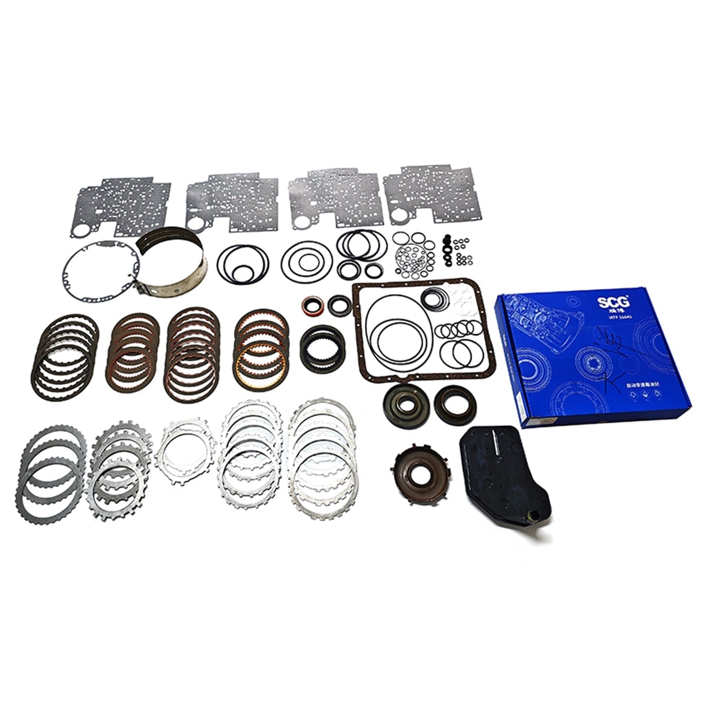 Kit de reconstruction de transmission Super Master (2004 et plus) avec aciers et pistons 4L60E W74008GAP