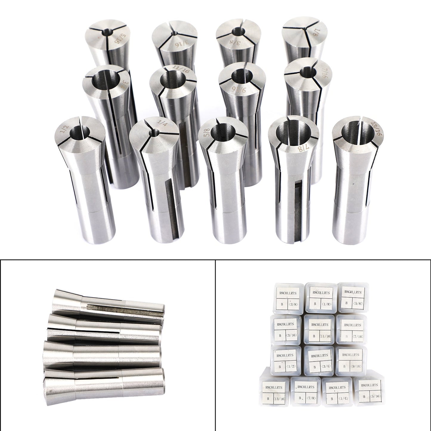 Jeu de pinces de précision R8, 13 pièces, pour fraiseuse