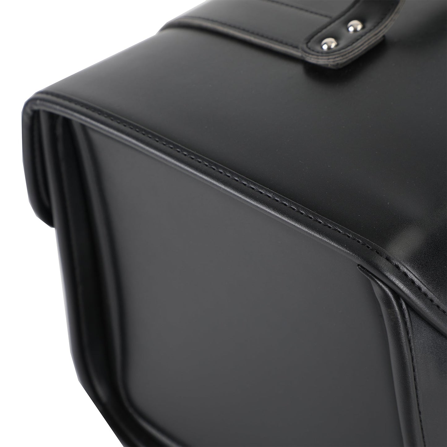 Sacoche latérale à outils pour bras oscillant solo en cuir PU pour moto