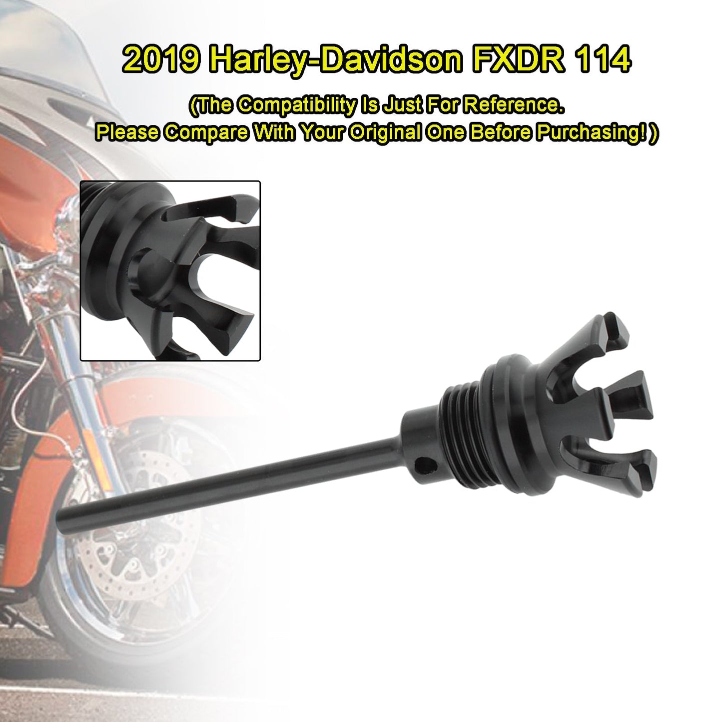 Bouchon de réservoir de jauge d'huile pour Softail Road Glide Street Bob 1105-0022