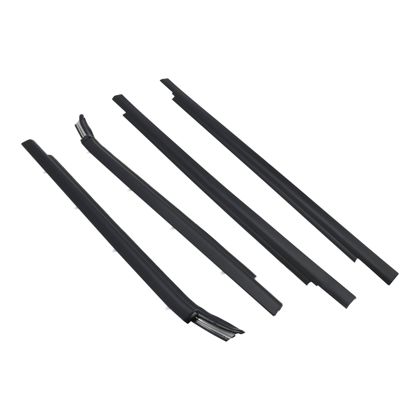 Joint d'étanchéité pour vitre extérieure inférieure de Toyota Tundra Double Cab 2000-2006, 4 pièces, 75720-0C010 et 75710-0C010